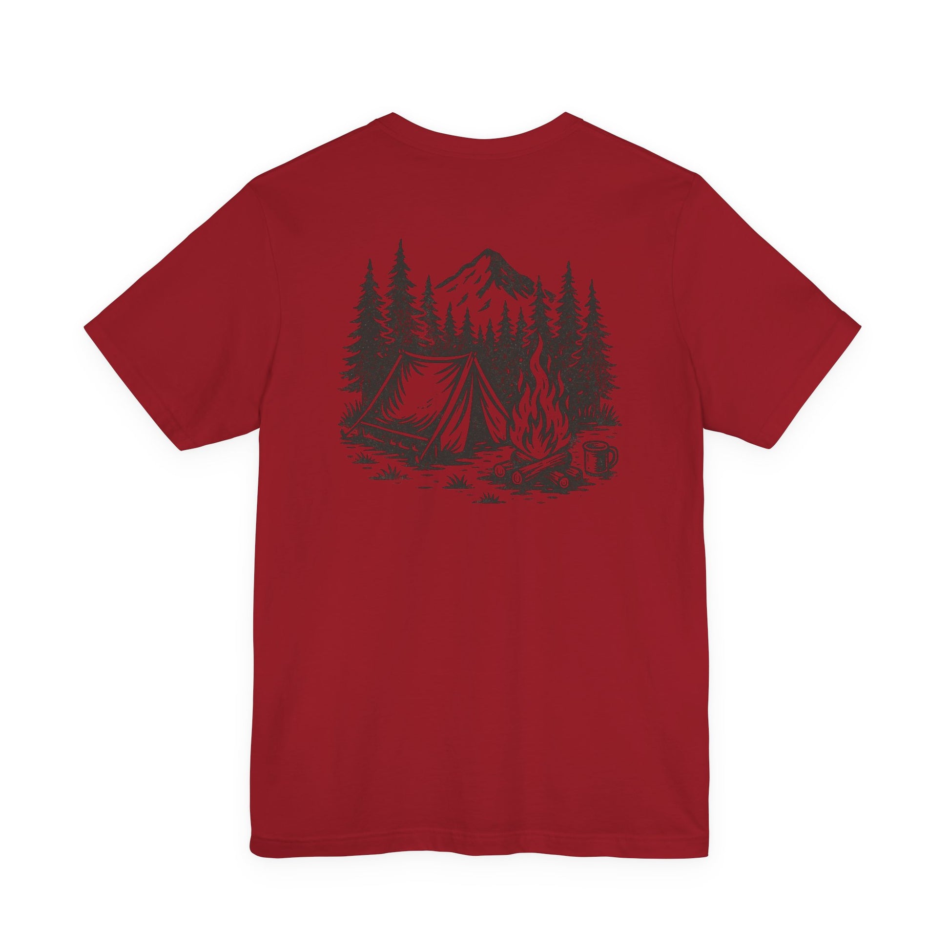 Wander Camp Tee – Distressed Campfire Scene