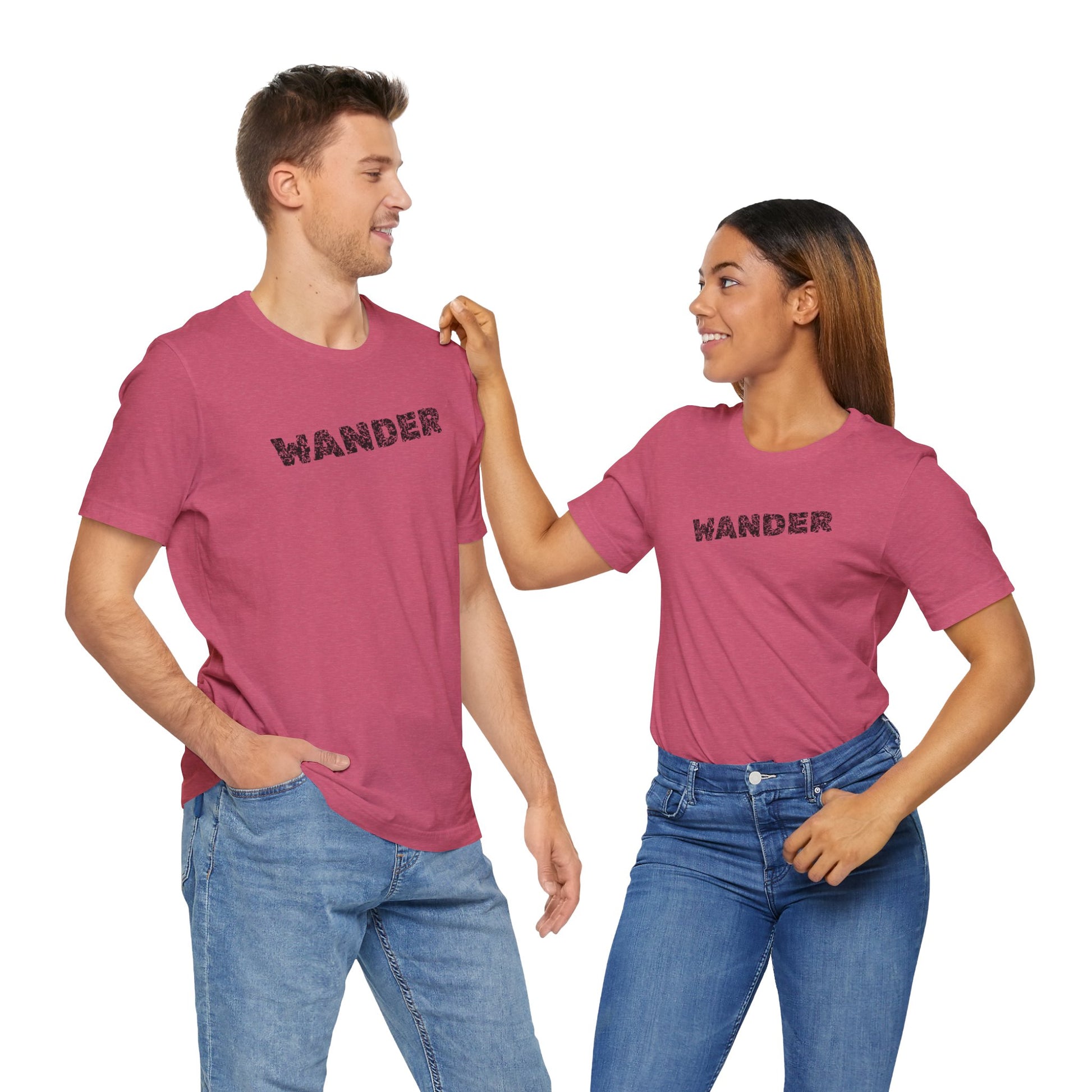 Wander Camp Tee – Distressed Campfire Scene