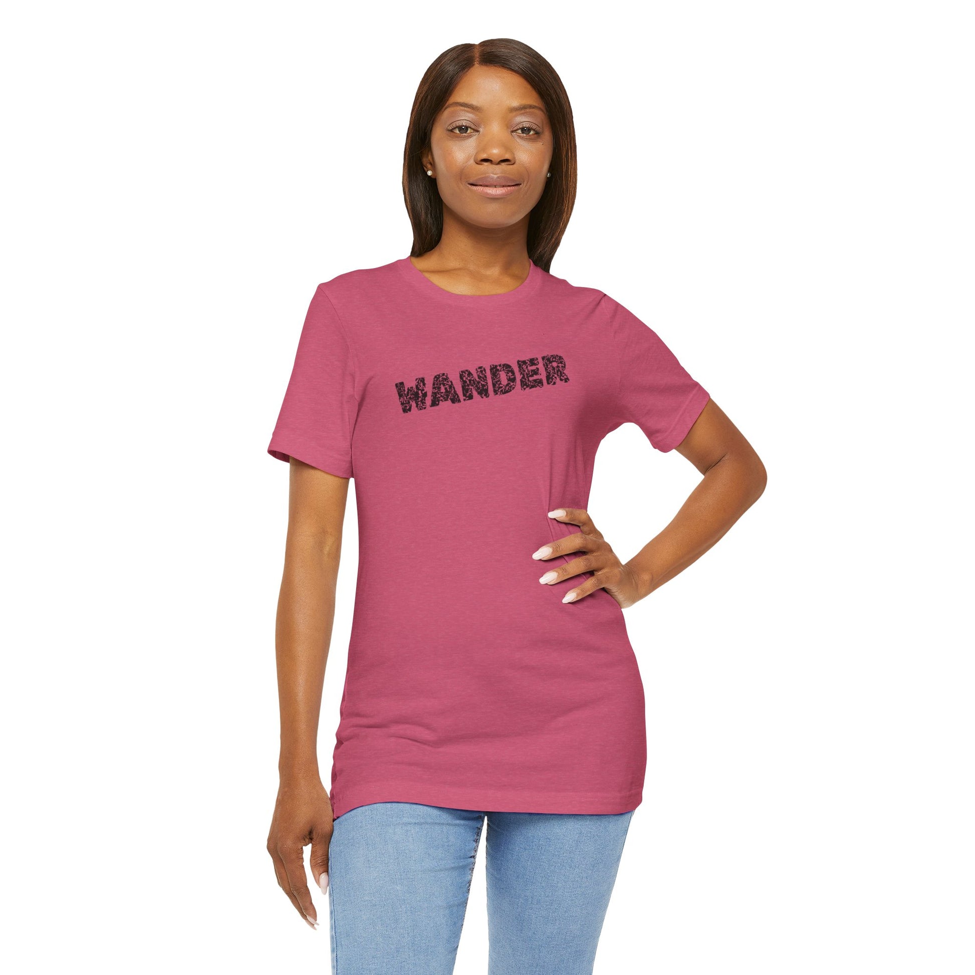 Wander Camp Tee – Distressed Campfire Scene
