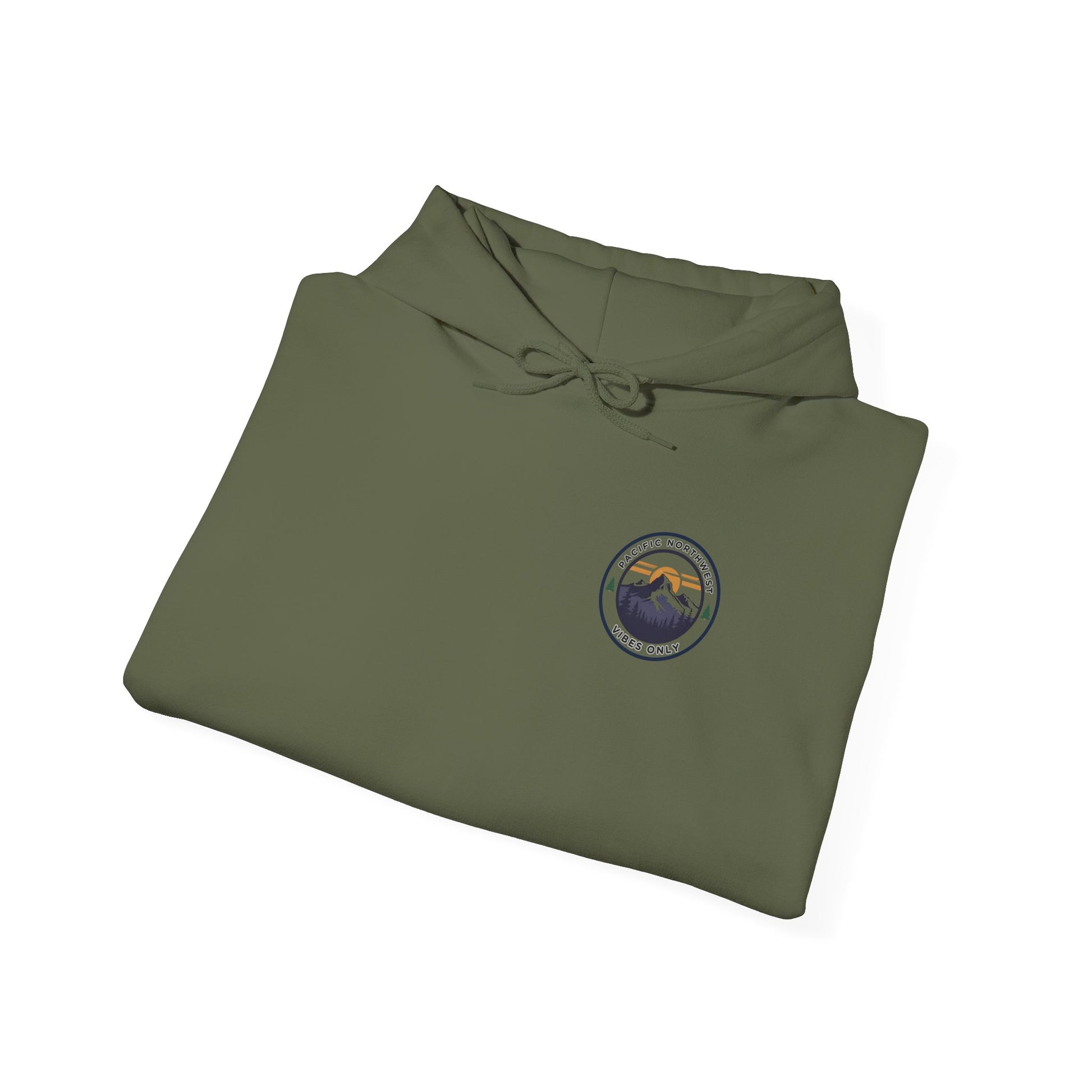 Pacific Northwest Vibes Hooded Sweatshirt | Cozy Unisex Hoodie for Adventure Lovers, Outdoor Lifestyle, Gifts for Nature Enthusiasts
