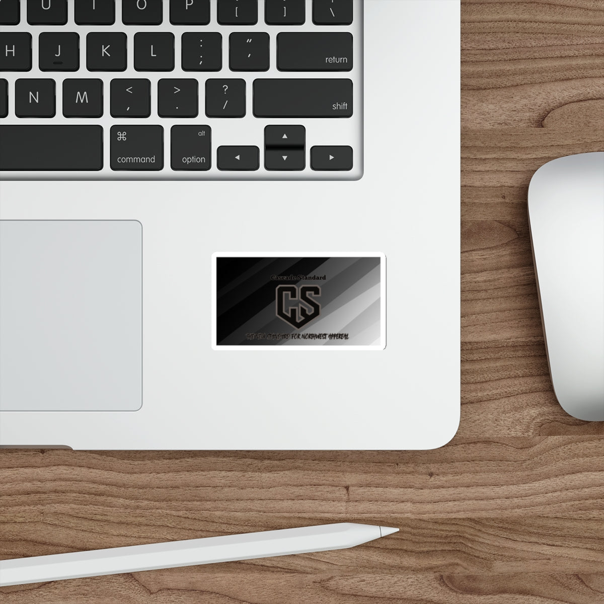 Cascade Standard Logo Sticker – Blackout Edition