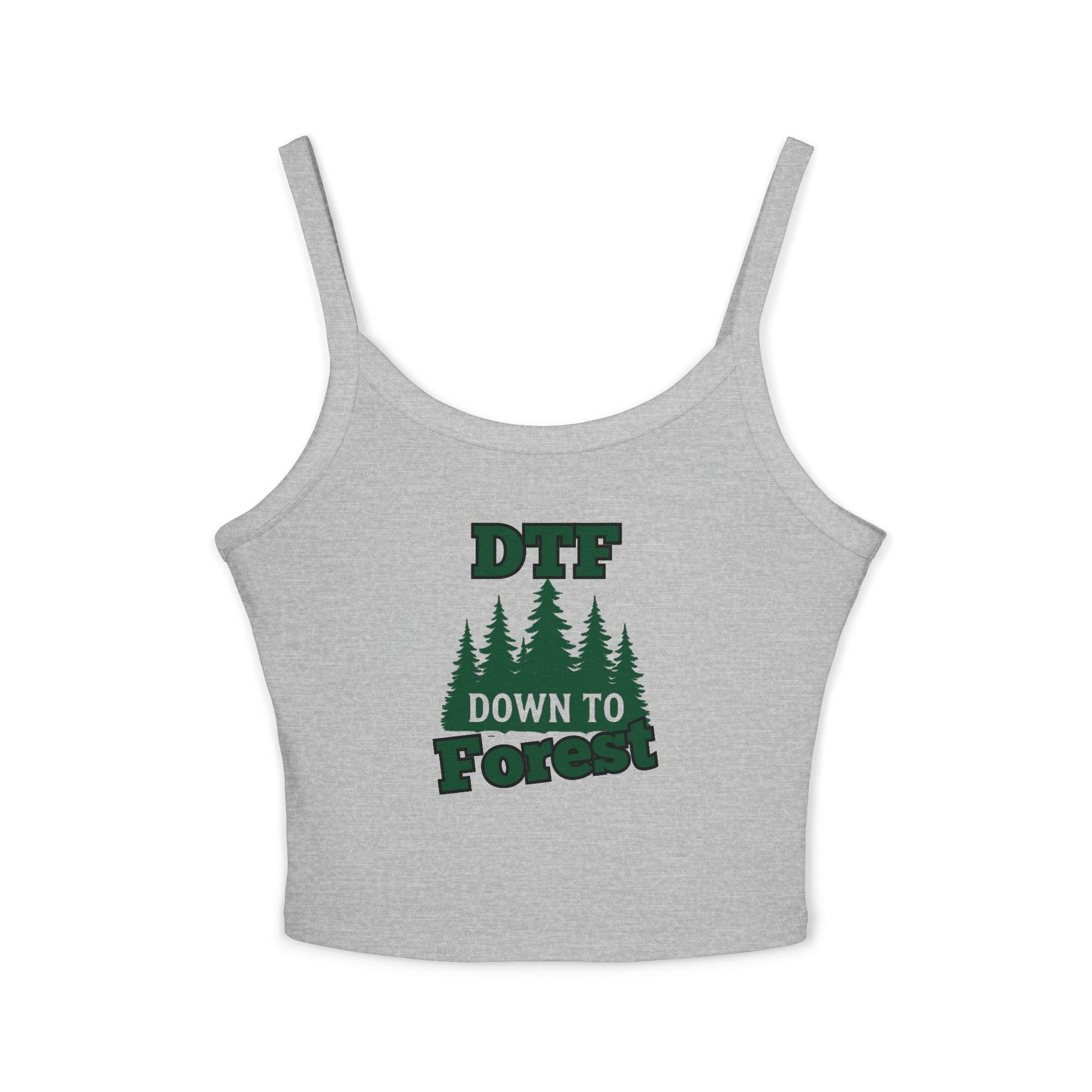 DTF Down to Forest Spaghetti Strap Tank