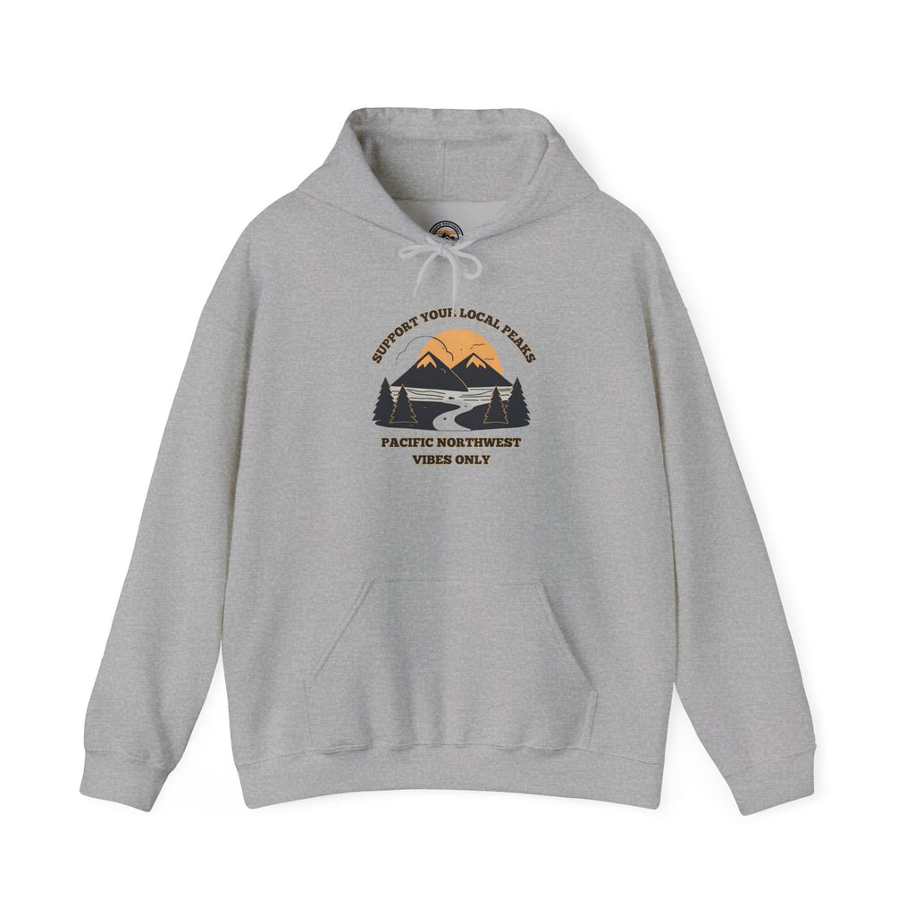 Support Your Local Peaks – PNW Vibes Hoodie