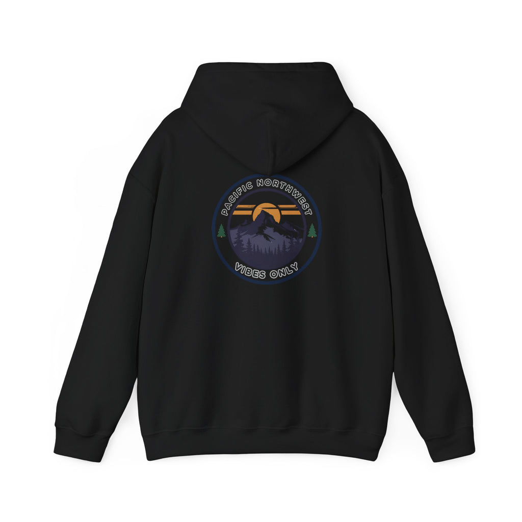 Pacific Northwest Vibes Hooded Sweatshirt | Cozy Unisex Hoodie for Adventure Lovers, Outdoor Lifestyle, Gifts for Nature Enthusiasts