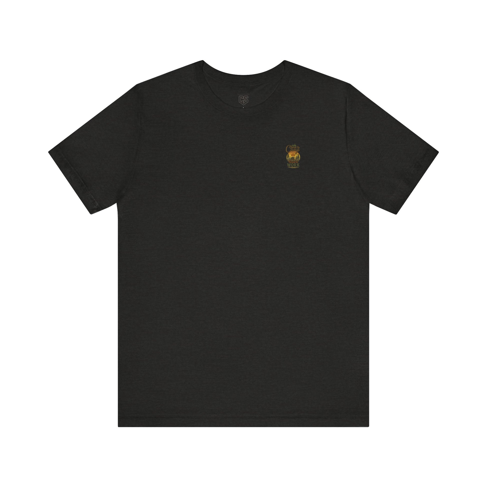 Born to Camp Tee – Retro Tent Sunset Outdoors Shirt