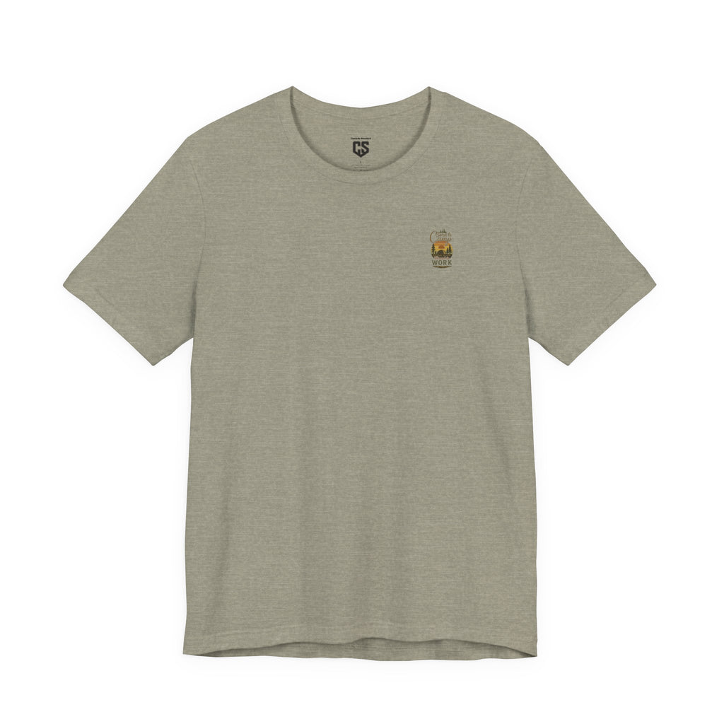 Born to Camp Tee – Retro Tent Sunset Outdoors Shirt