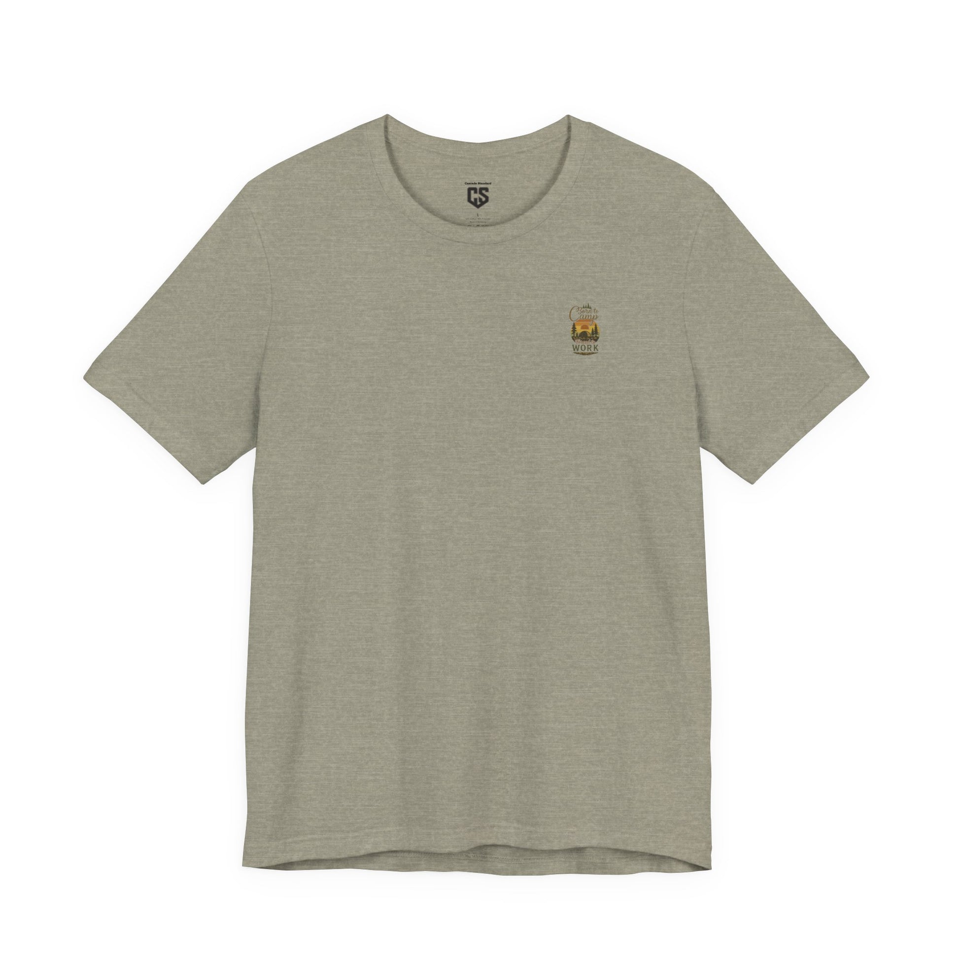 Born to Camp Tee – Retro Tent Sunset Outdoors Shirt