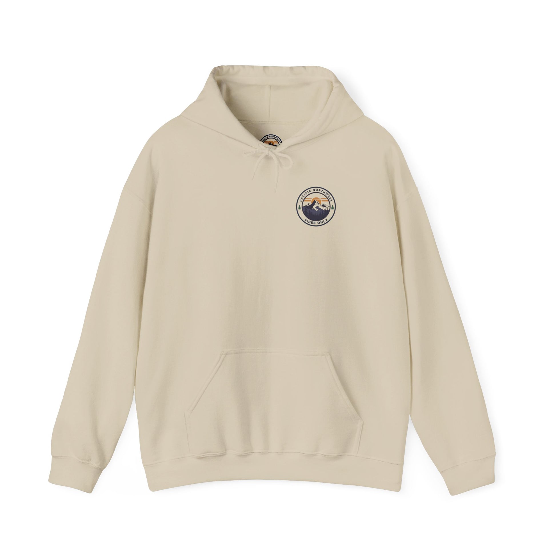 Pacific Northwest Vibes Hooded Sweatshirt | Cozy Unisex Hoodie for Adventure Lovers, Outdoor Lifestyle, Gifts for Nature Enthusiasts