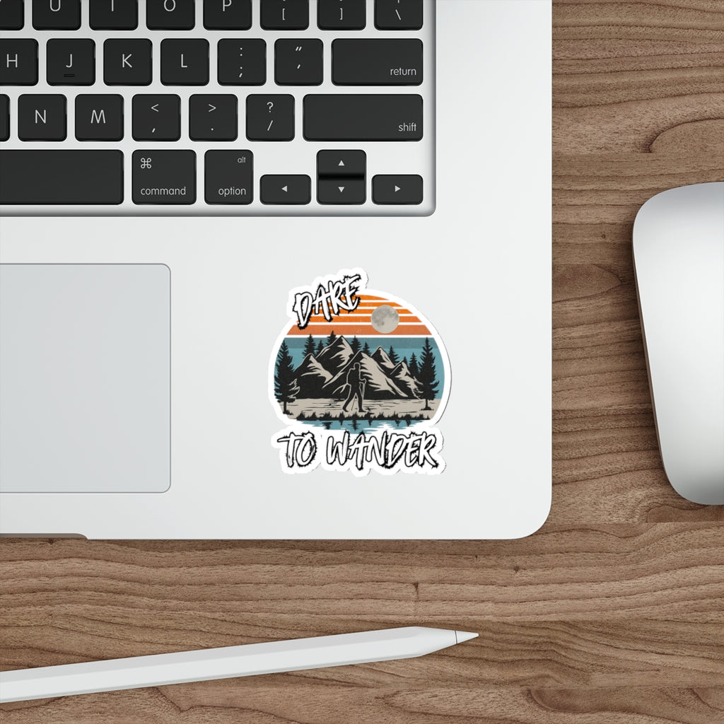 Dare to Wander – Retro Hiker Sticker