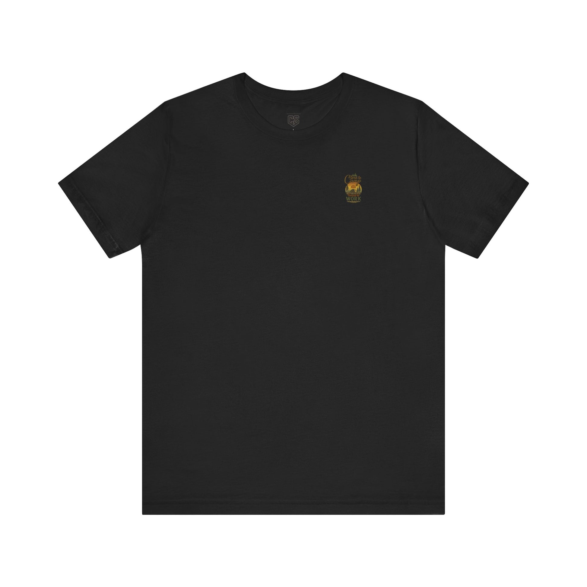 Born to Camp Tee – Retro Tent Sunset Outdoors Shirt