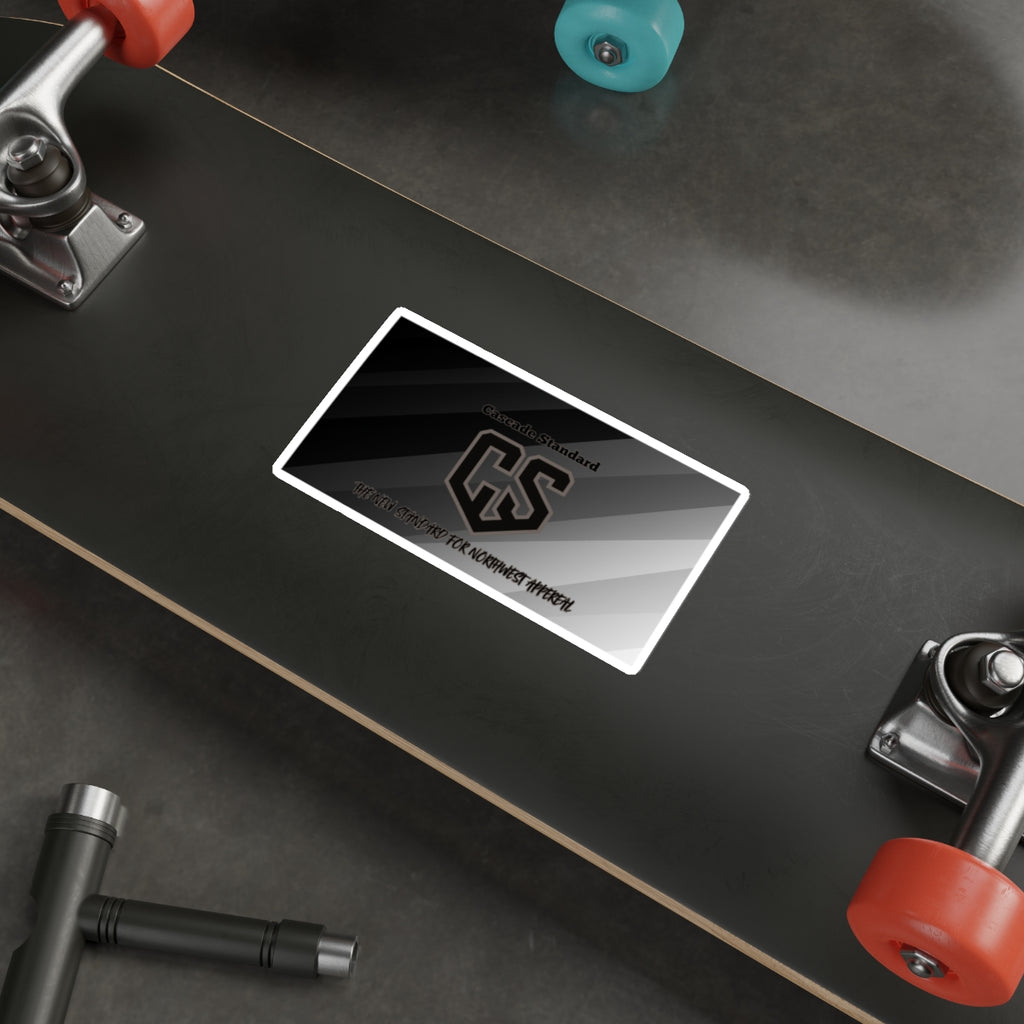 Cascade Standard Logo Sticker – Blackout Edition