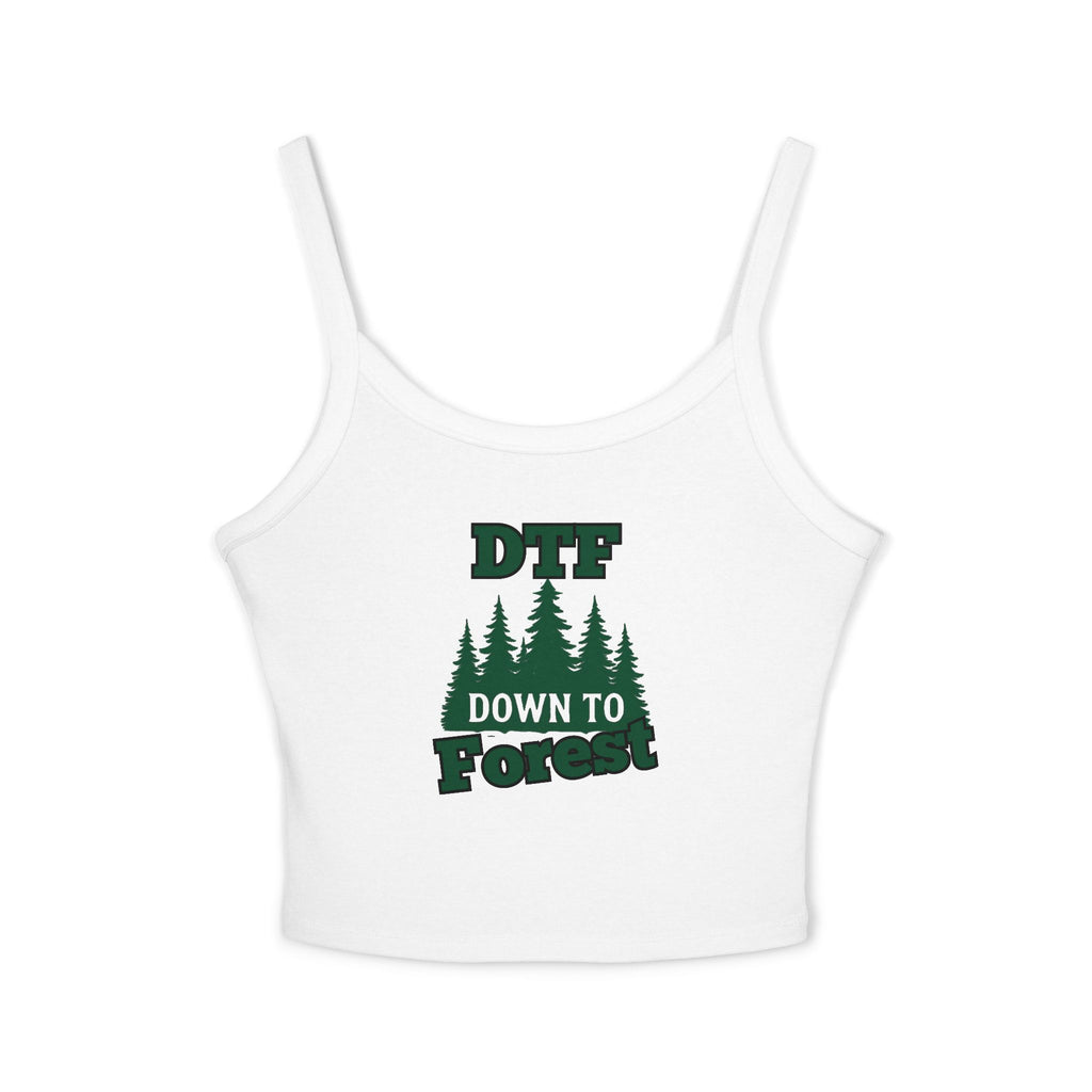 DTF Down to Forest Spaghetti Strap Tank