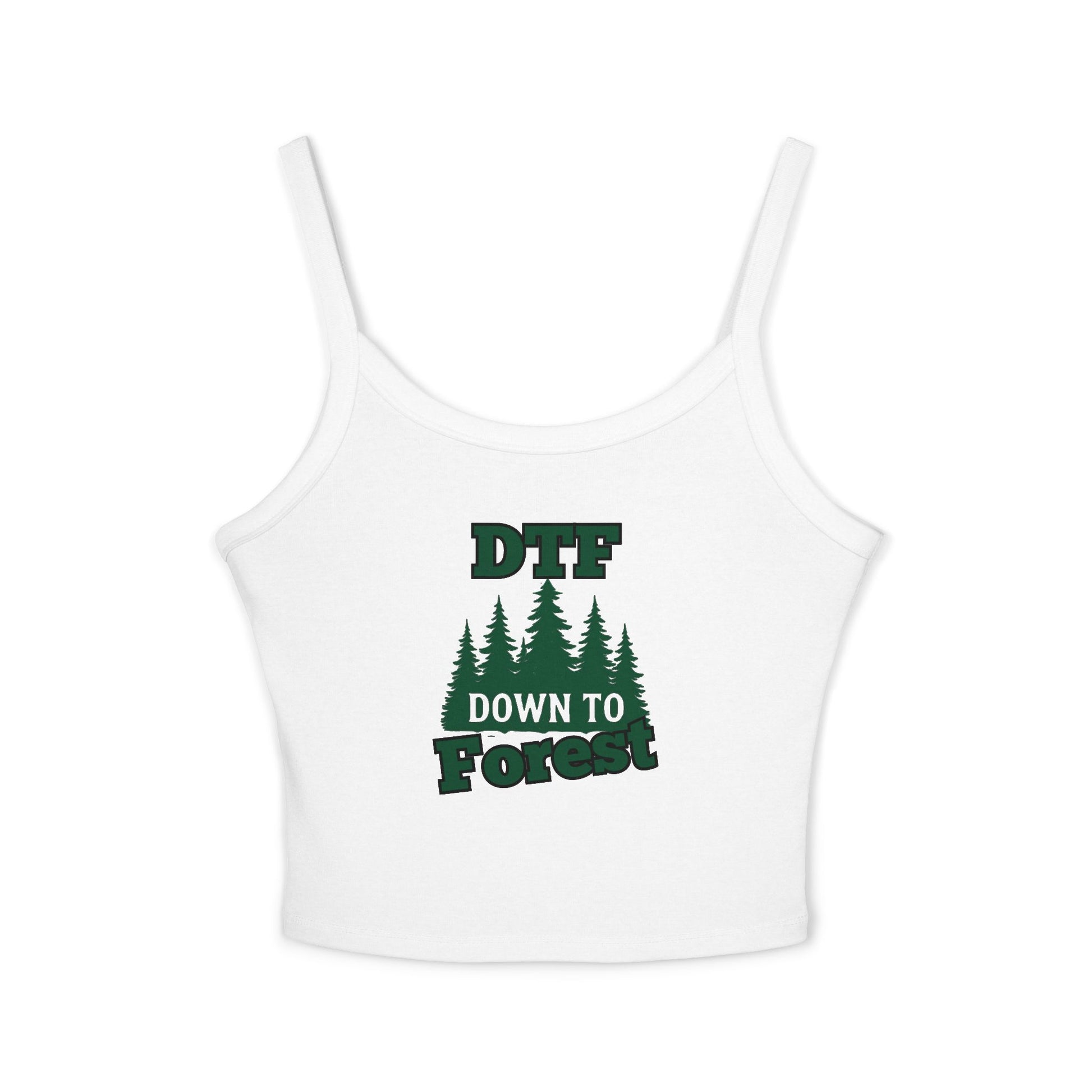 DTF Down to Forest Spaghetti Strap Tank