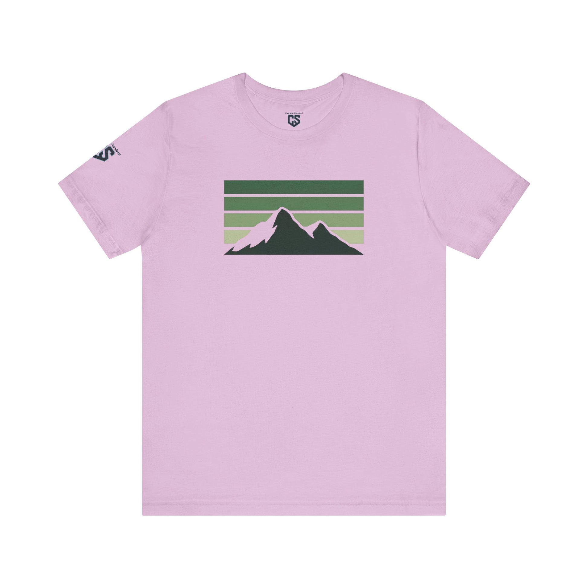 Cascade Lines Tee – Earth-Tone Mountain Stripe Shirt