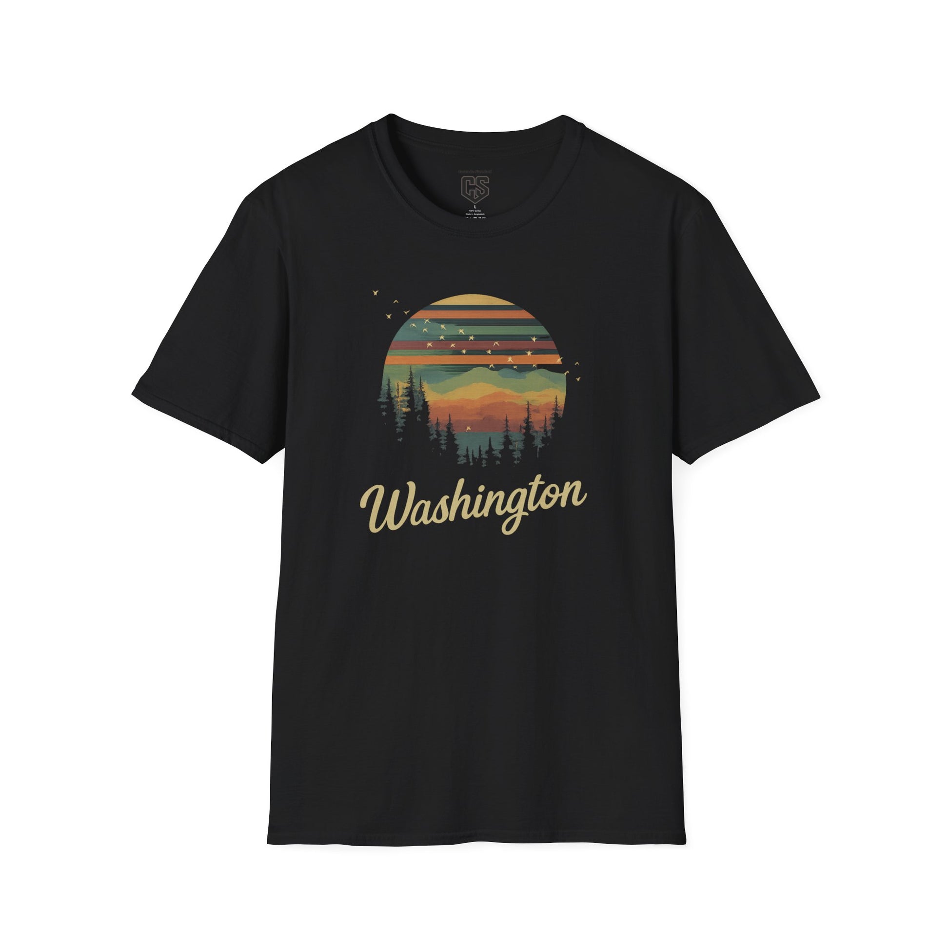 Retro Sunset Washington Tee