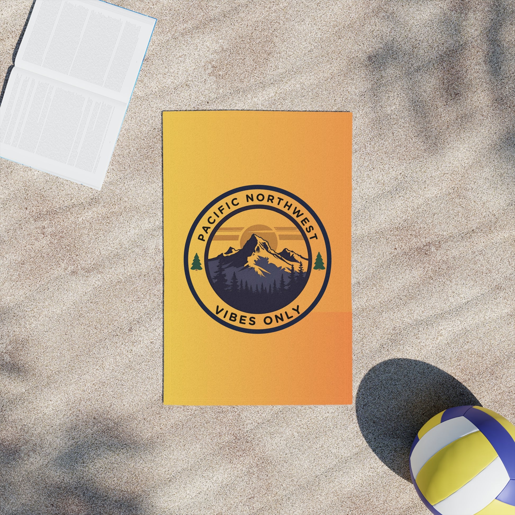 Pacific Northwest Vibes Beach Towels, Summer Essentials, Travel Towels, Poolside Accessories, Outdoor Fun, Gift for Nature Lovers