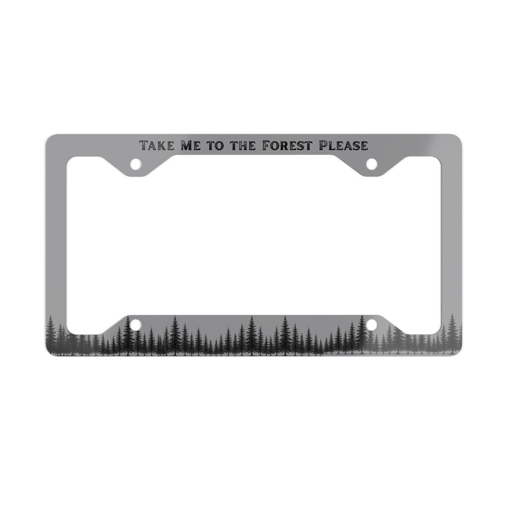 Metal License Plate Frame with Forest Design, Take Me to the Forest Please, Car Decor, Nature Lover Gift, Outdoor Enthusiast [...]