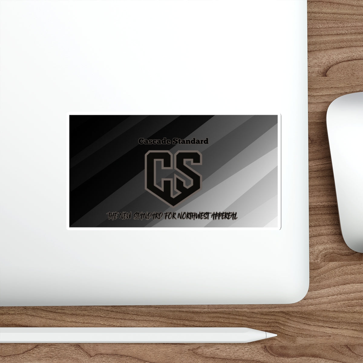Cascade Standard Logo Sticker – Blackout Edition