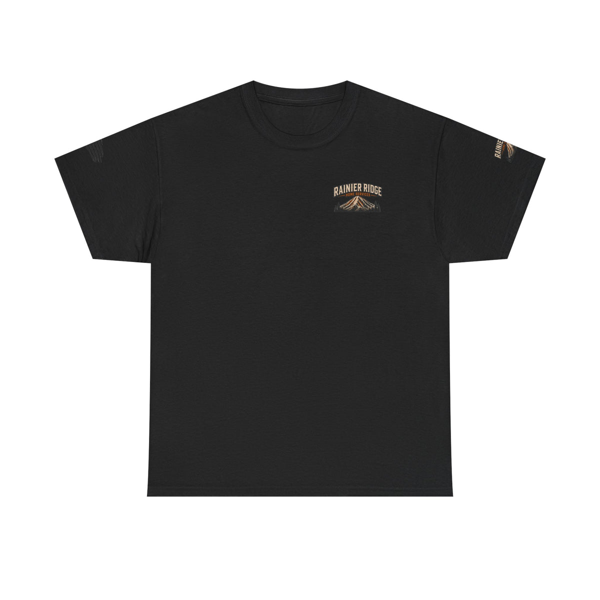 Cabin Collage Tee — Rustic Mountain Lodge Photo Graphic T-Shirt