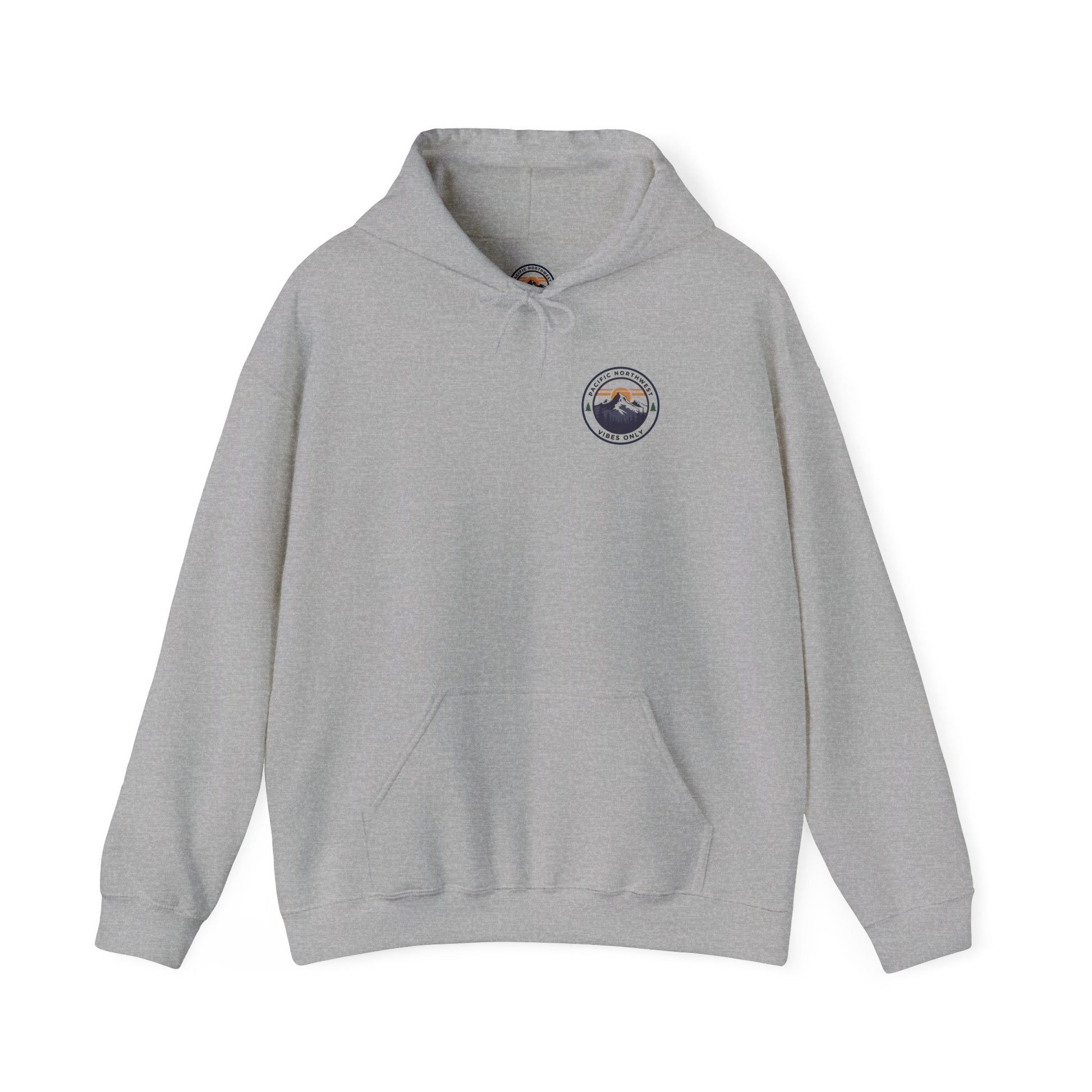 Pacific Northwest Vibes Hooded Sweatshirt | Cozy Unisex Hoodie for Adventure Lovers, Outdoor Lifestyle, Gifts for Nature Enthusiasts