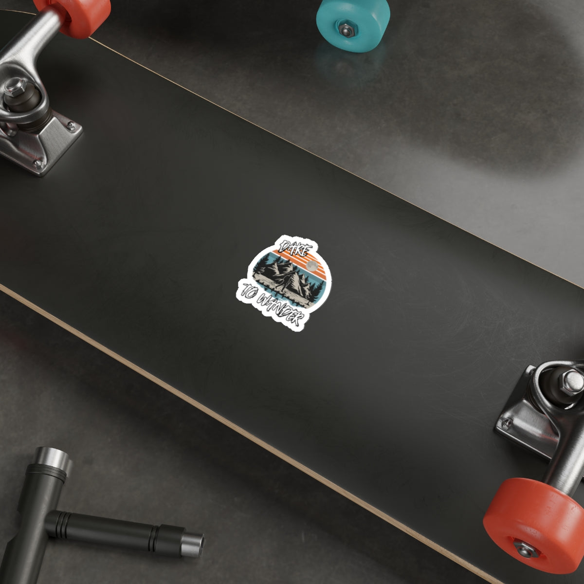Dare to Wander – Retro Hiker Sticker