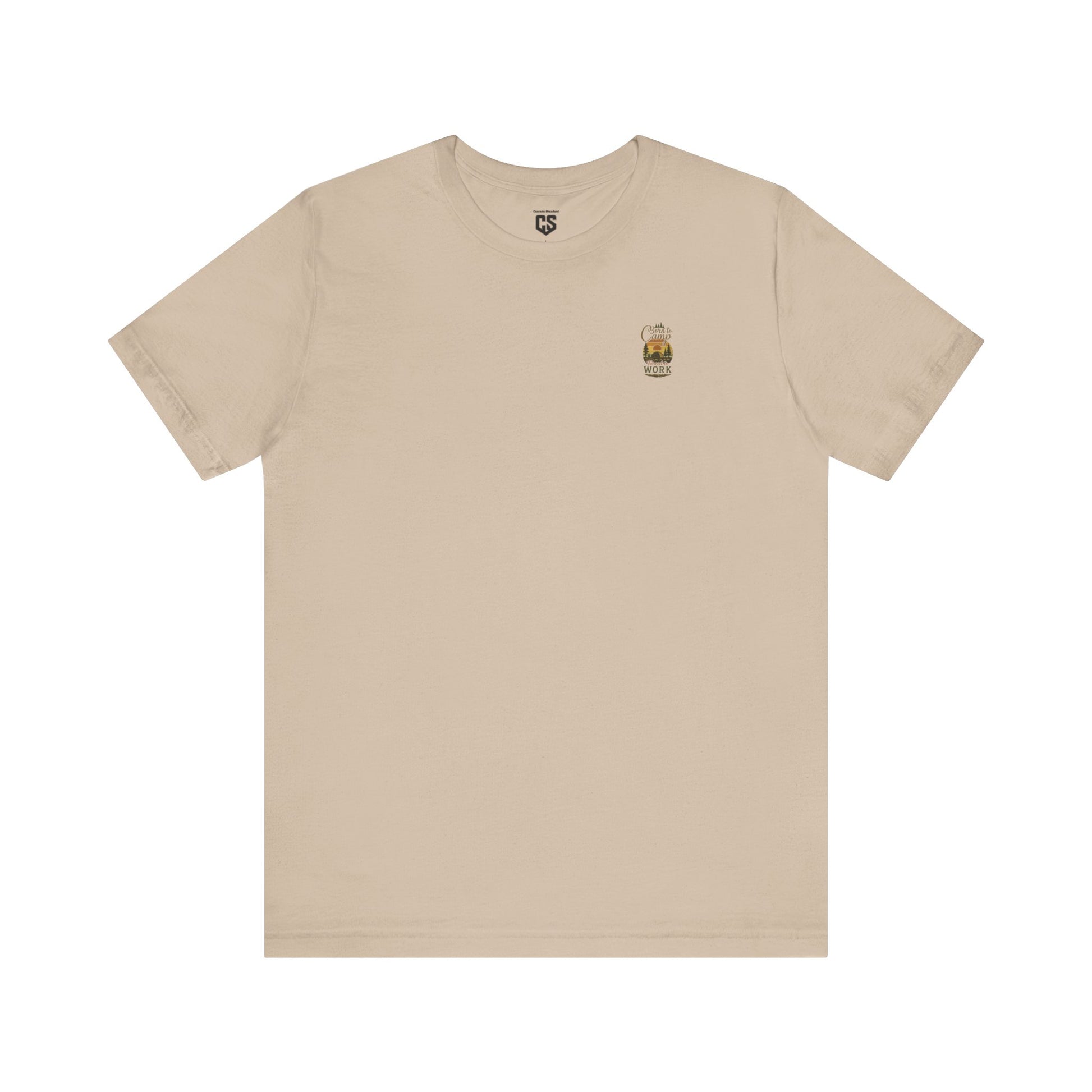 Born to Camp Tee – Retro Tent Sunset Outdoors Shirt