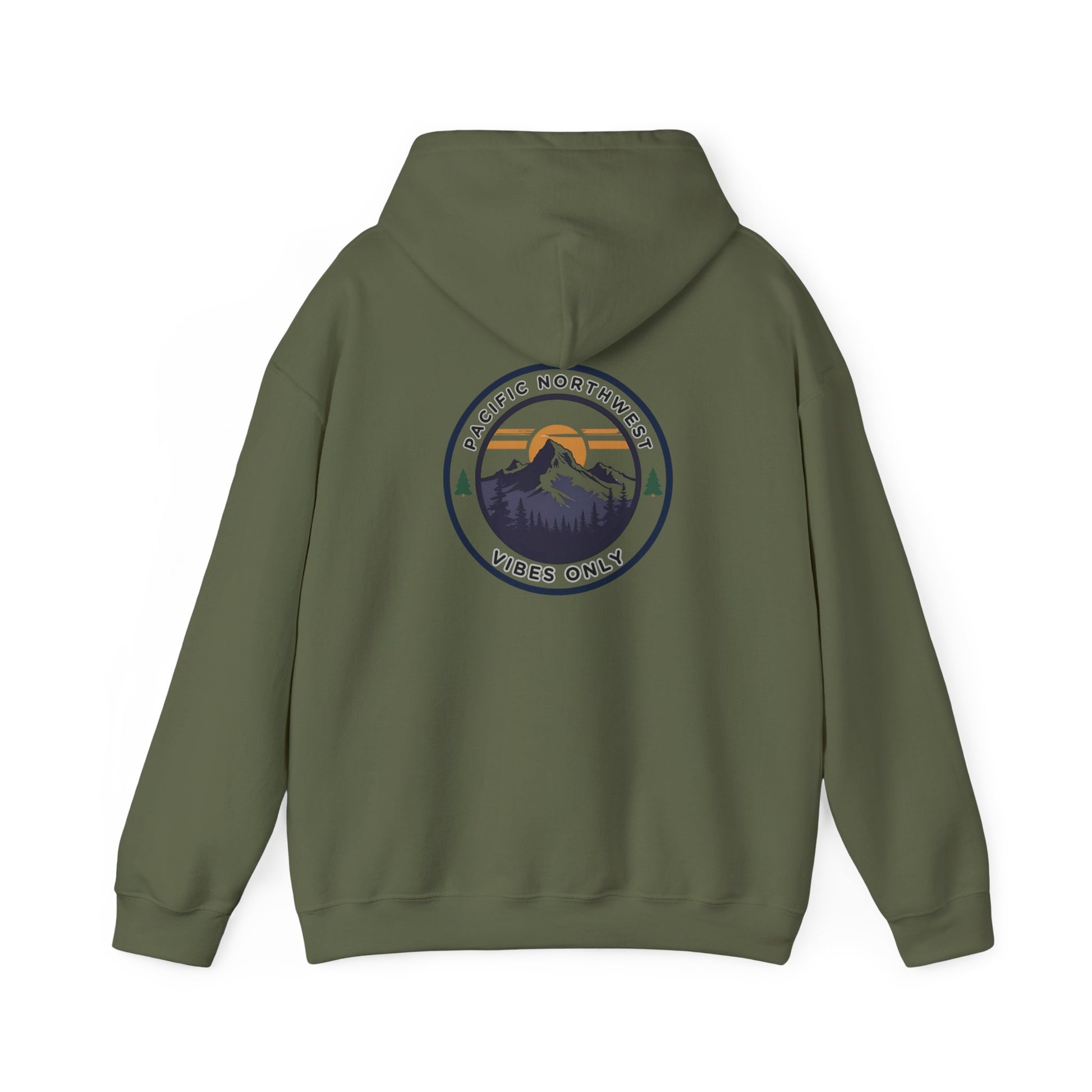 Pacific Northwest Vibes Hooded Sweatshirt | Cozy Unisex Hoodie for Adventure Lovers, Outdoor Lifestyle, Gifts for Nature Enthusiasts