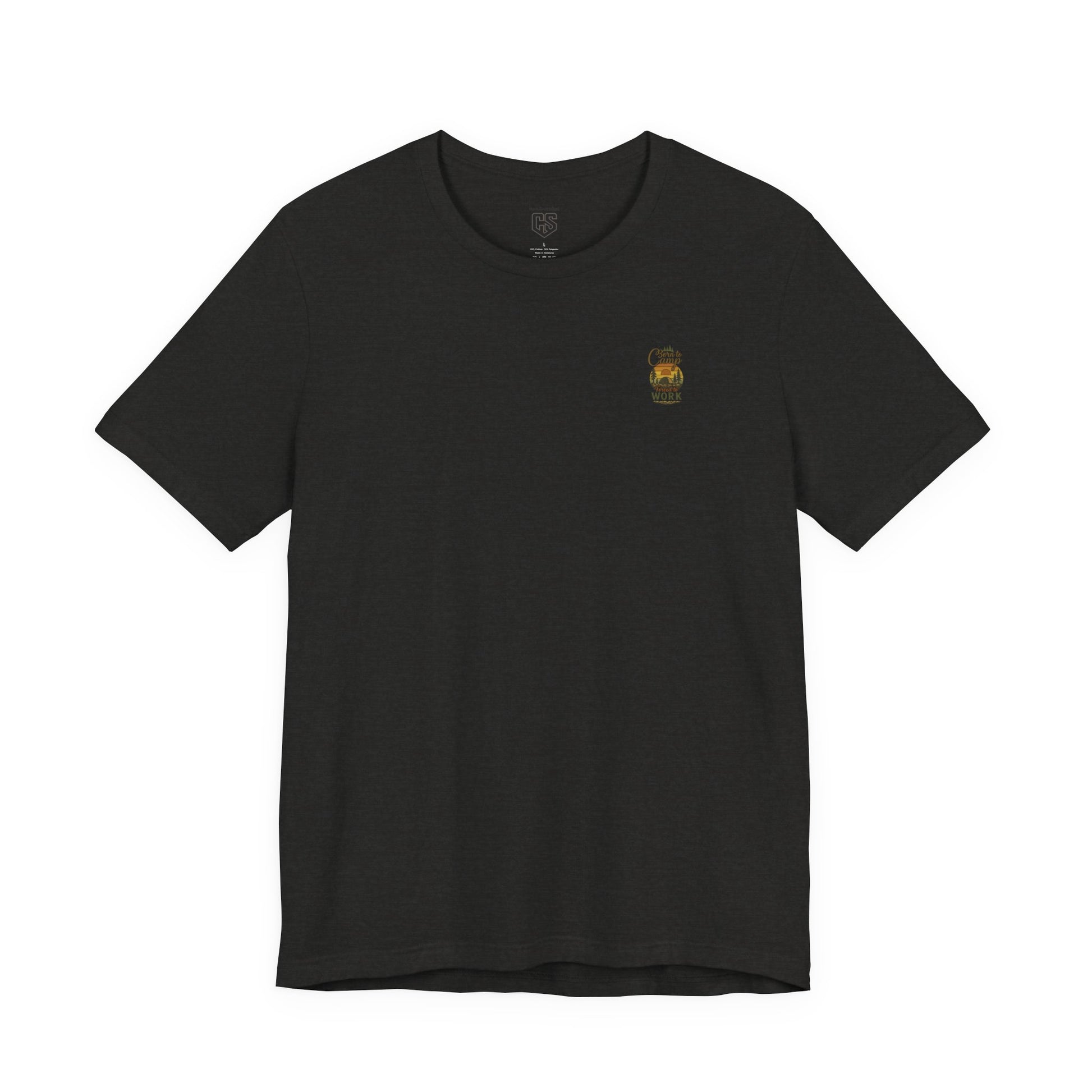 Born to Camp Tee – Retro Tent Sunset Outdoors Shirt