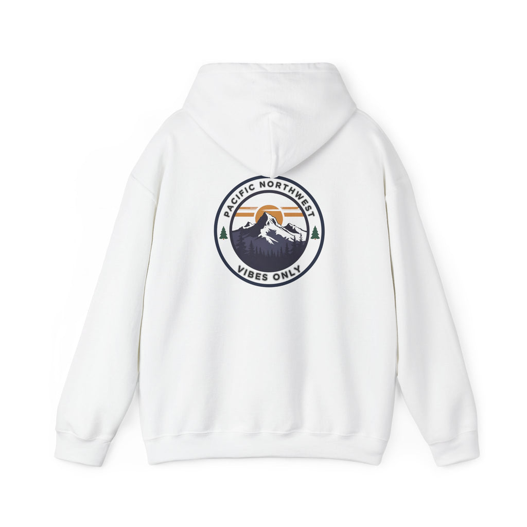 Pacific Northwest Vibes Hooded Sweatshirt | Cozy Unisex Hoodie for Adventure Lovers, Outdoor Lifestyle, Gifts for Nature Enthusiasts