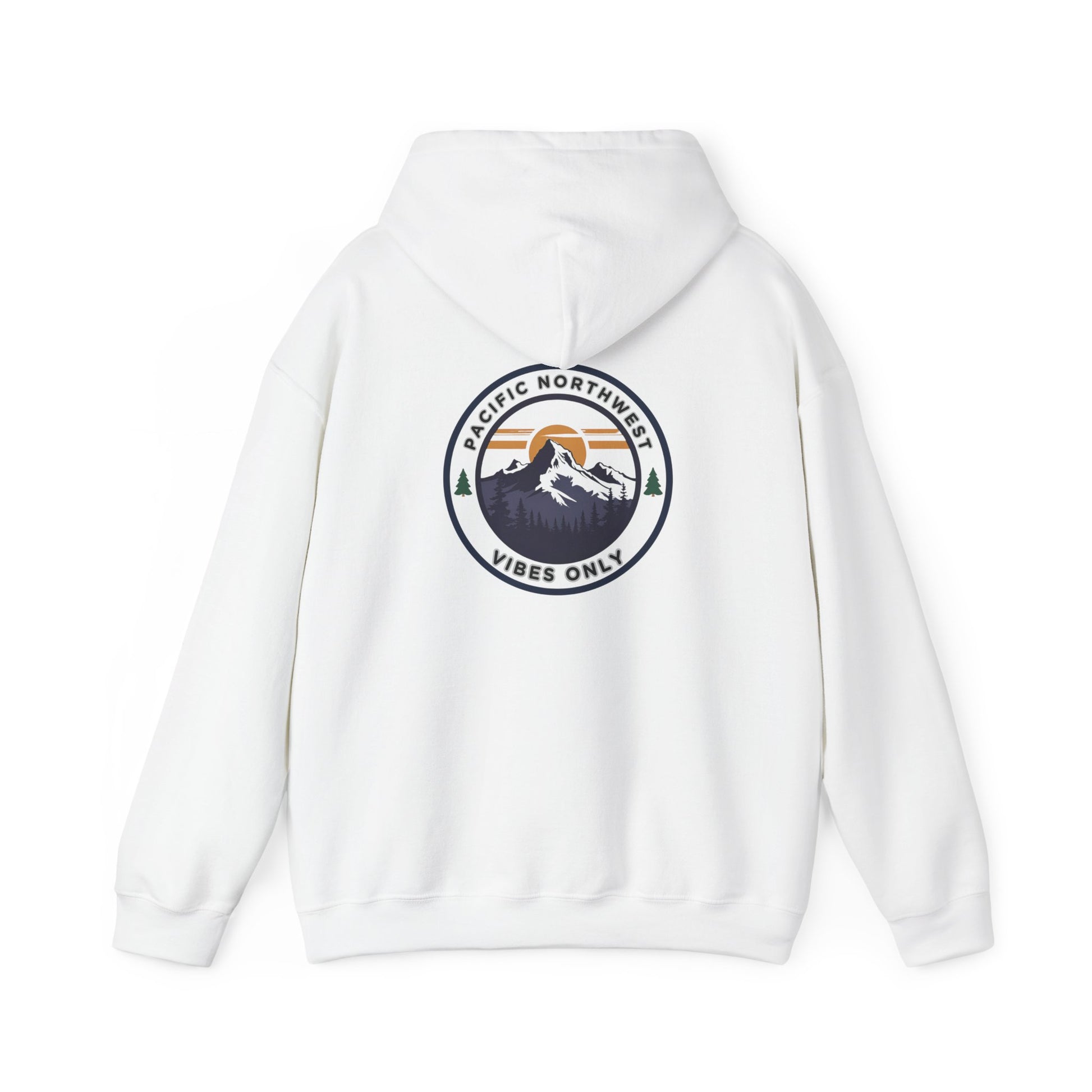 Pacific Northwest Vibes Hooded Sweatshirt | Cozy Unisex Hoodie for Adventure Lovers, Outdoor Lifestyle, Gifts for Nature Enthusiasts