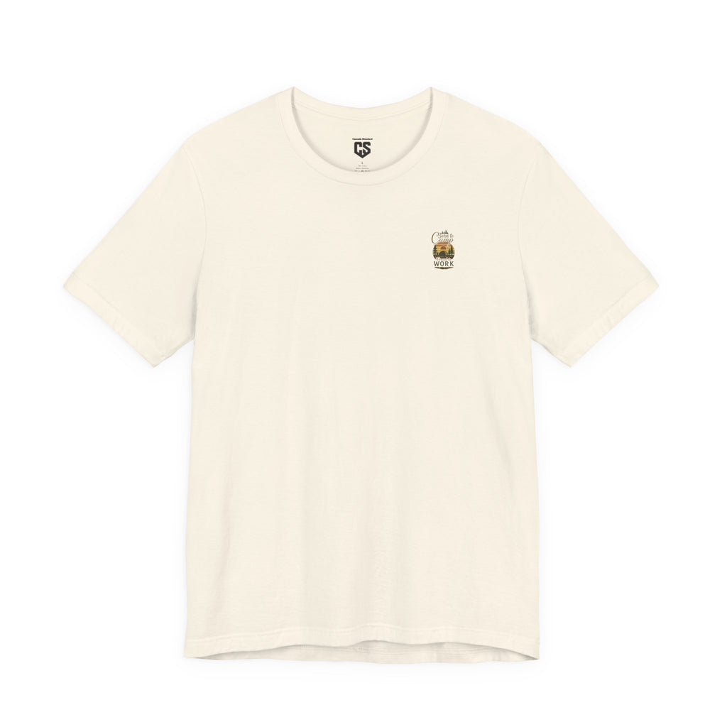 Born to Camp Tee – Retro Tent Sunset Outdoors Shirt