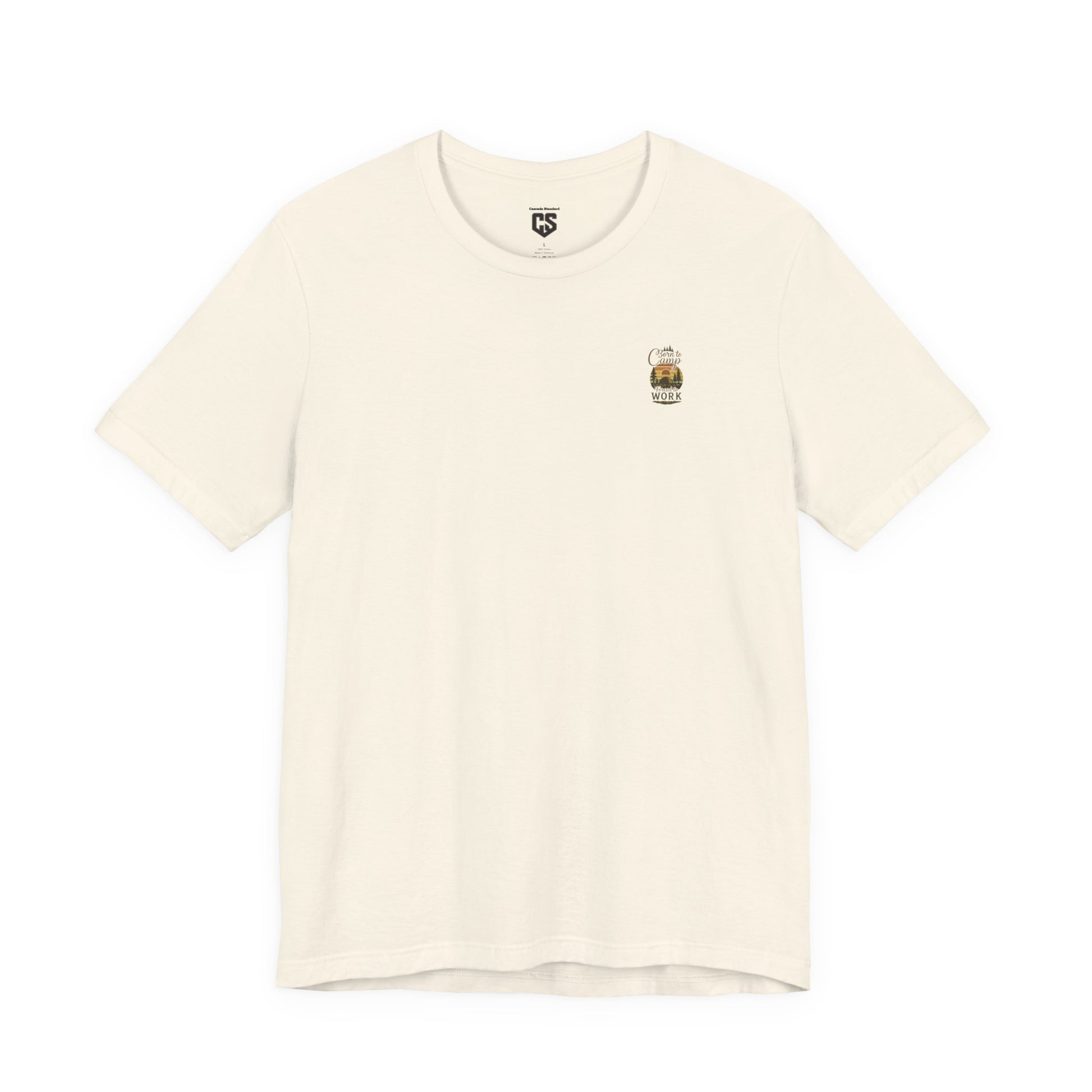 Born to Camp Tee – Retro Tent Sunset Outdoors Shirt