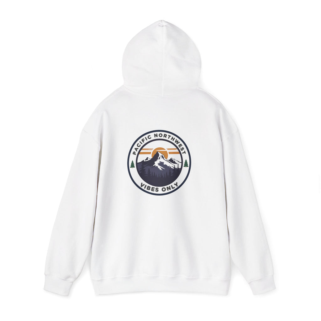 Pacific Northwest Vibes Hooded Sweatshirt | Cozy Unisex Hoodie for Adventure Lovers, Outdoor Lifestyle, Gifts for Nature Enthusiasts