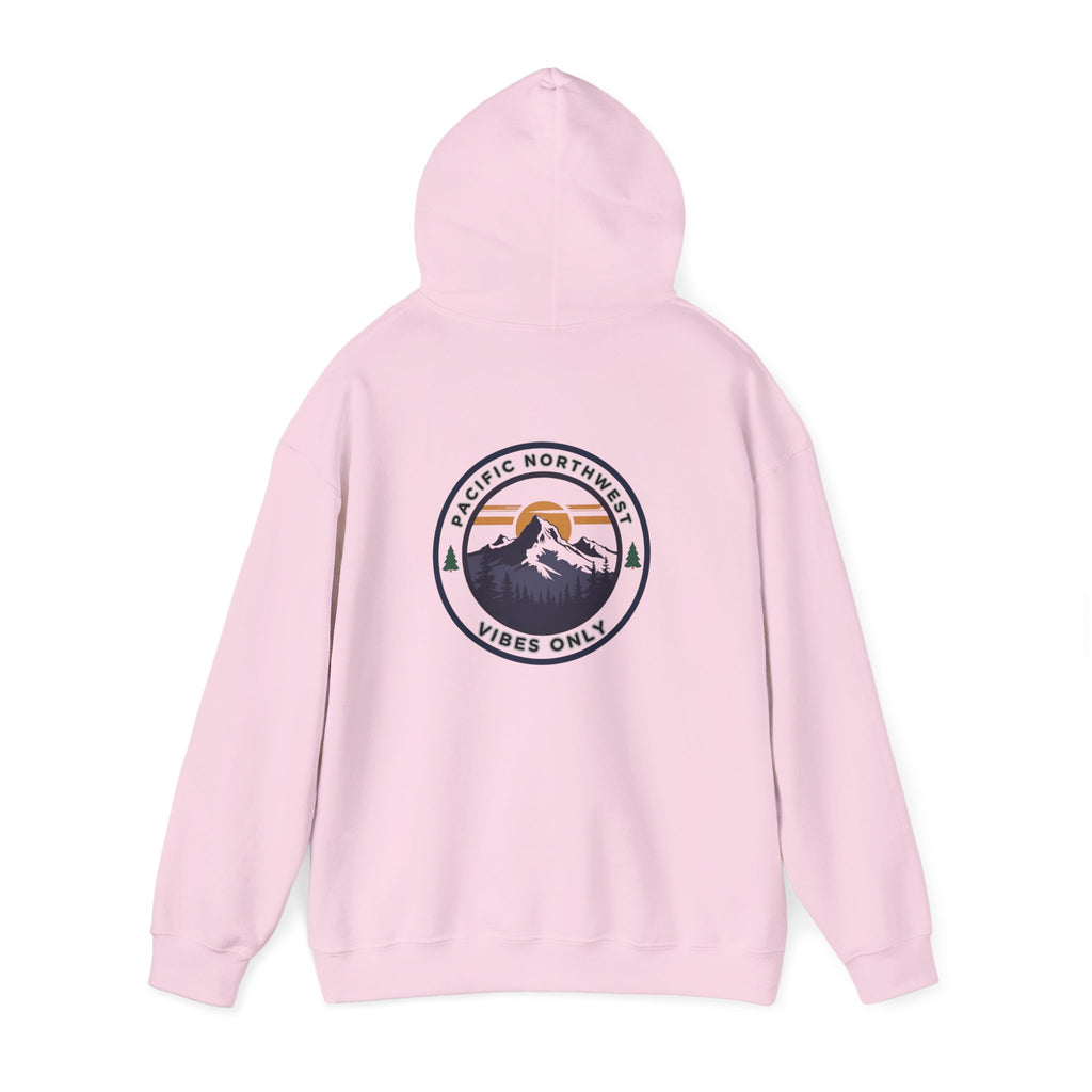 Pacific Northwest Vibes Hooded Sweatshirt | Cozy Unisex Hoodie for Adventure Lovers, Outdoor Lifestyle, Gifts for Nature Enthusiasts