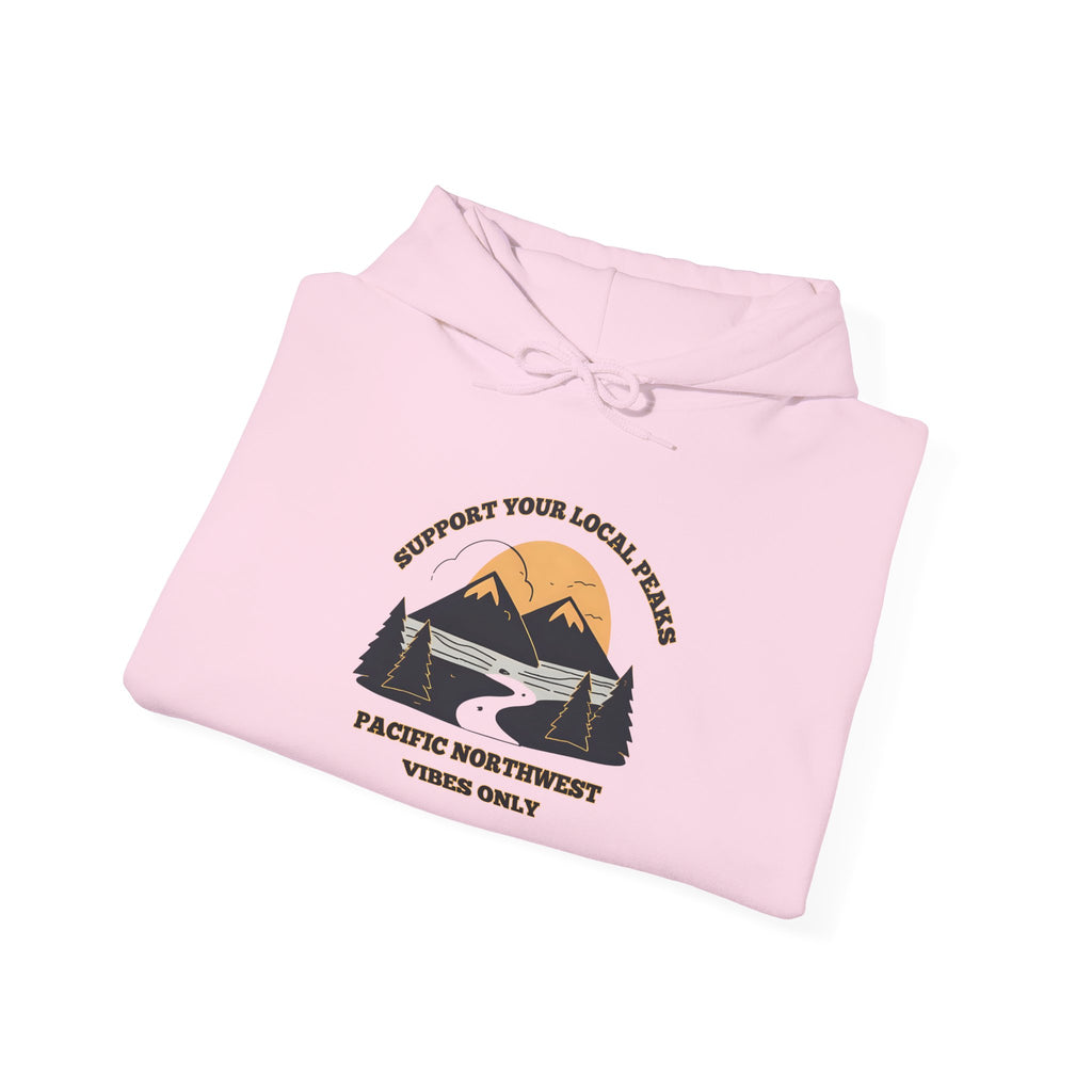 Support Your Local Peaks – PNW Vibes Hoodie