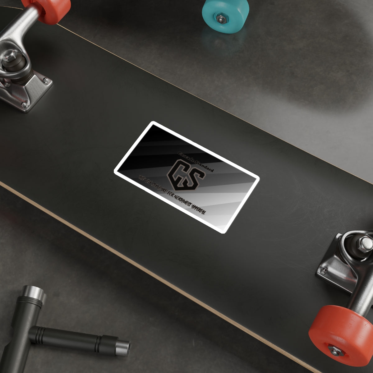 Cascade Standard Logo Sticker – Blackout Edition