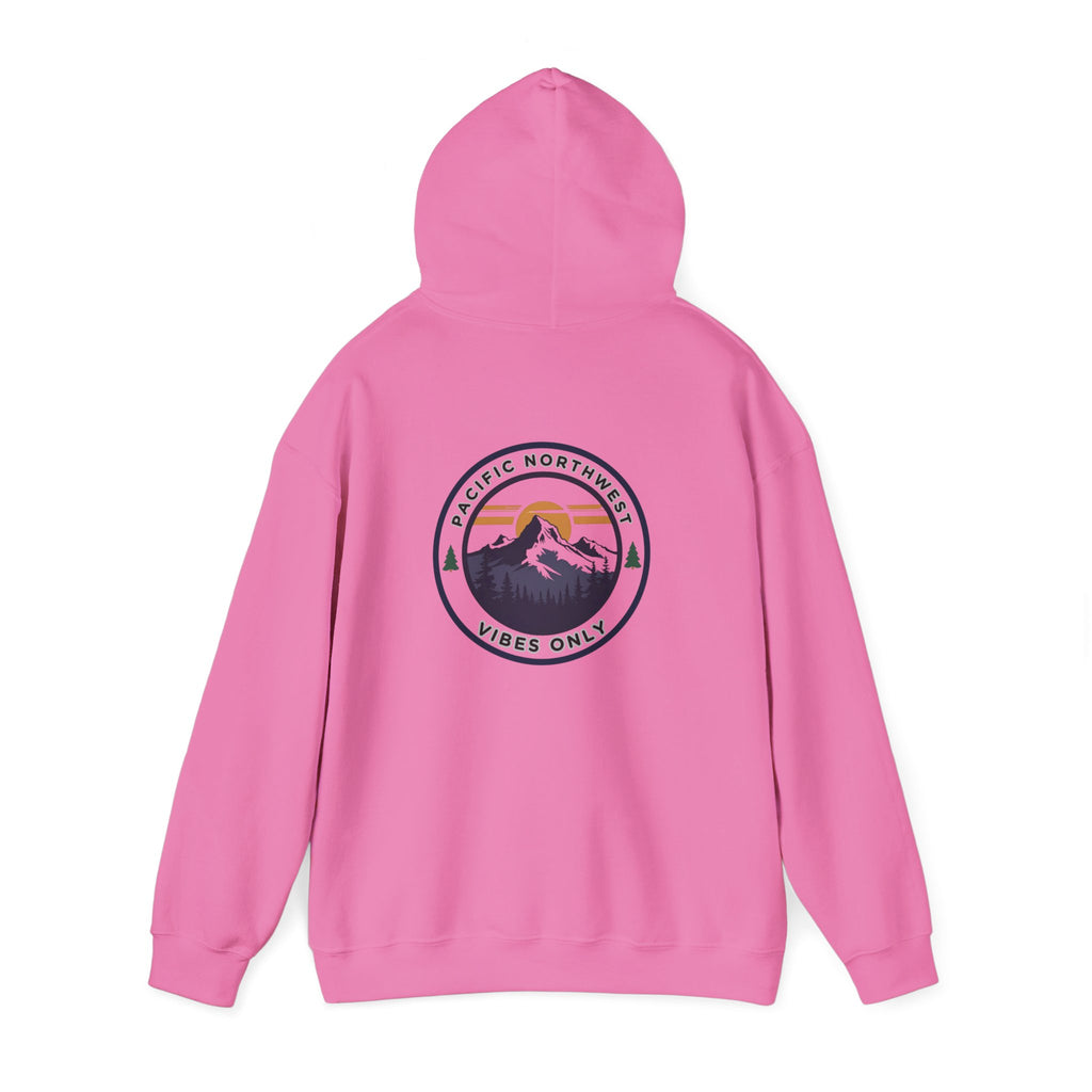 Pacific Northwest Vibes Hooded Sweatshirt | Cozy Unisex Hoodie for Adventure Lovers, Outdoor Lifestyle, Gifts for Nature Enthusiasts