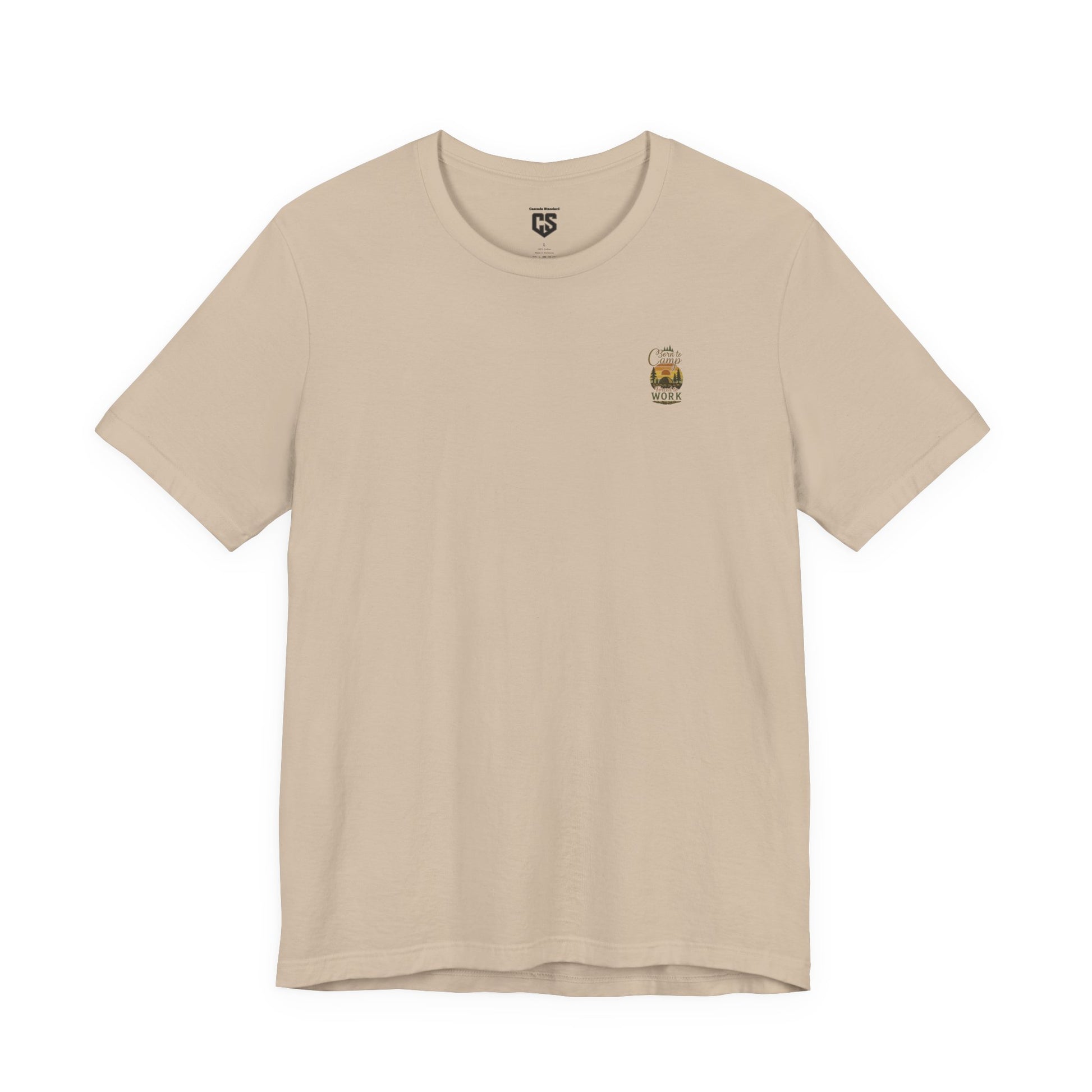 Born to Camp Tee – Retro Tent Sunset Outdoors Shirt