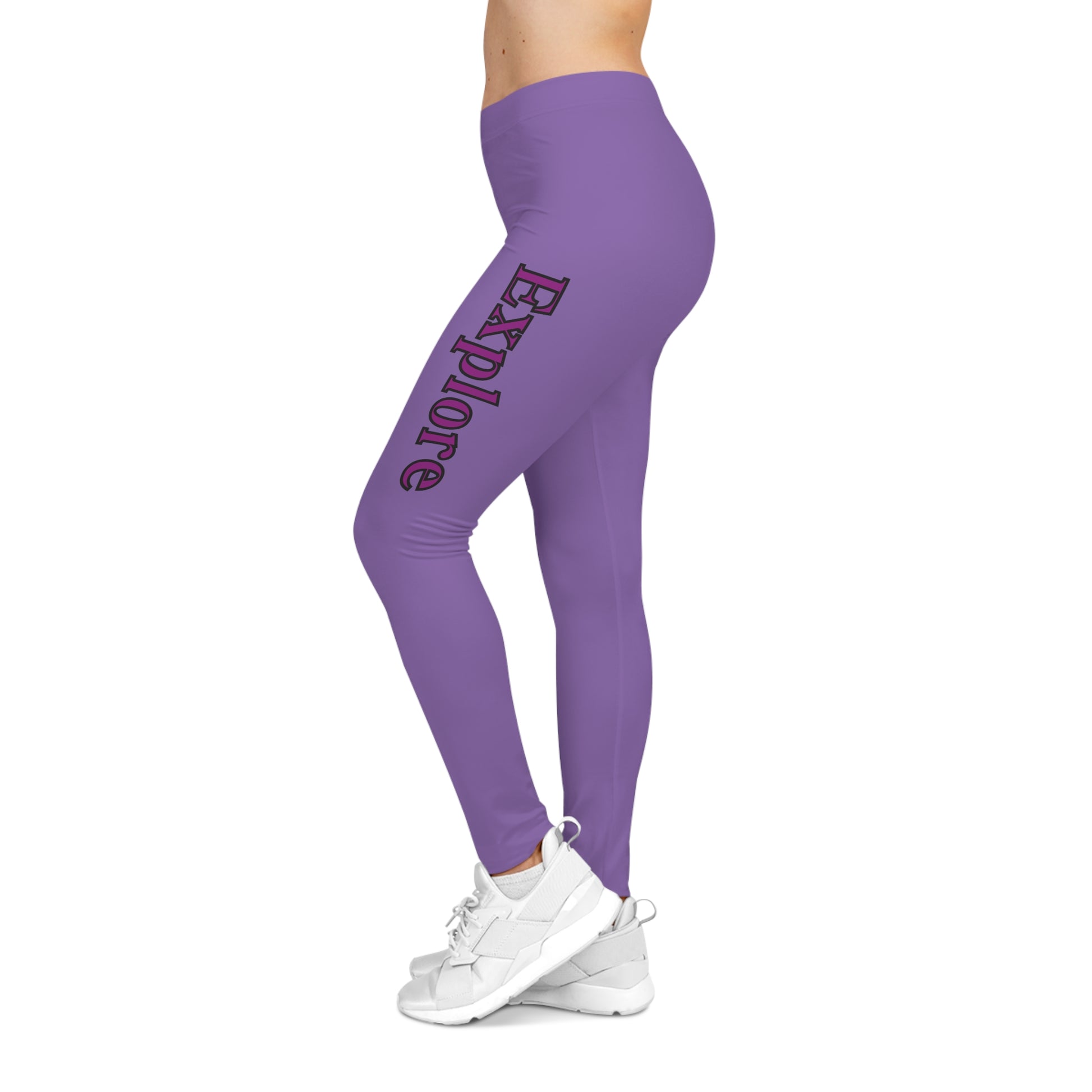 Explore It Vibrant Purple Casual Leggings