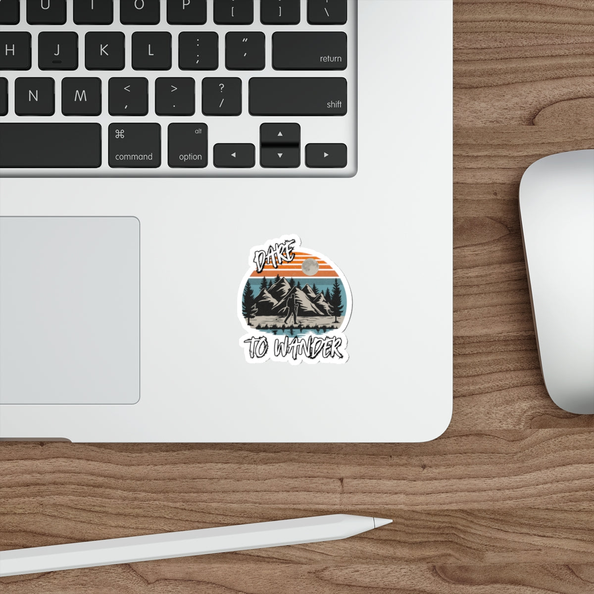 Dare to Wander – Retro Hiker Sticker