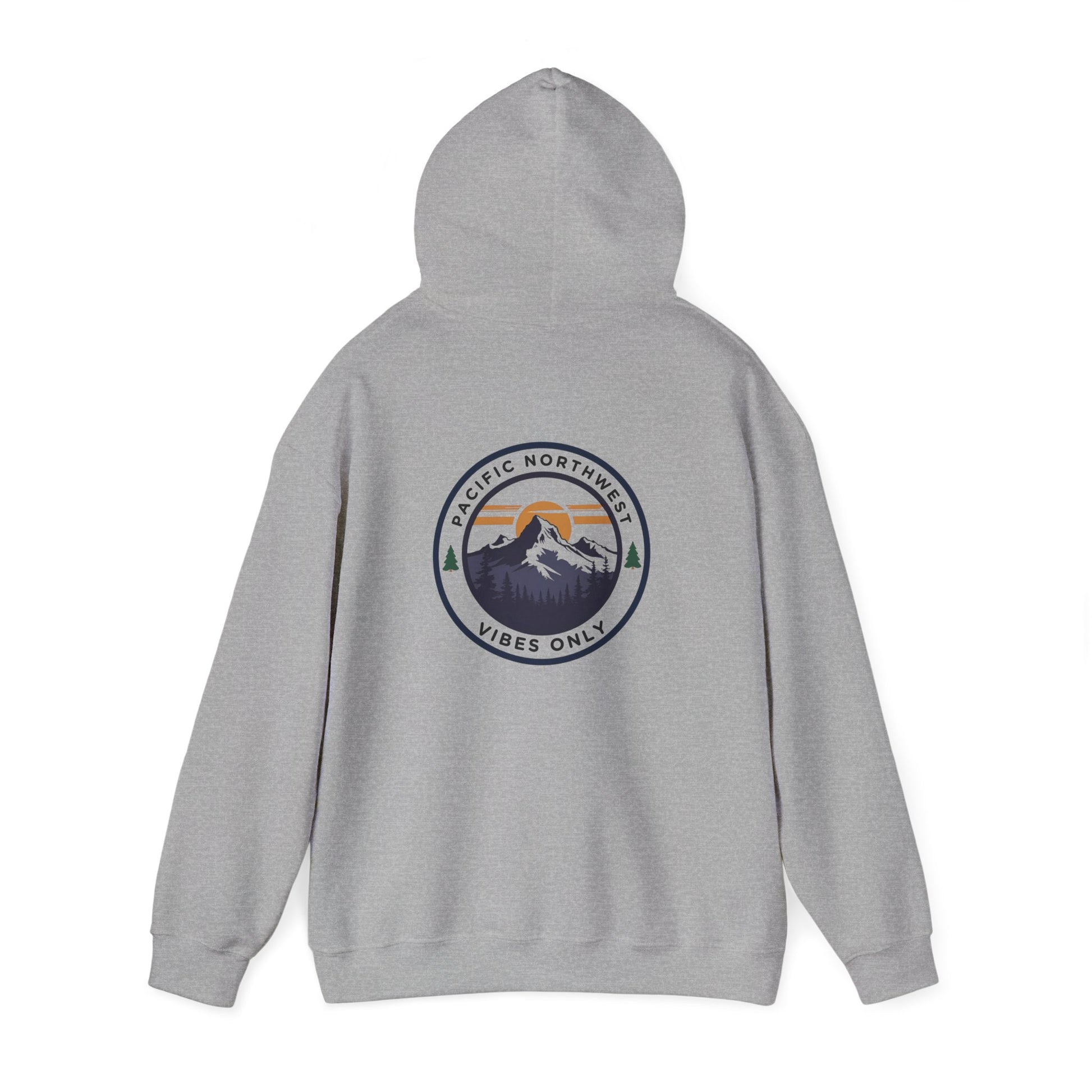 Pacific Northwest Vibes Hooded Sweatshirt | Cozy Unisex Hoodie for Adventure Lovers, Outdoor Lifestyle, Gifts for Nature Enthusiasts