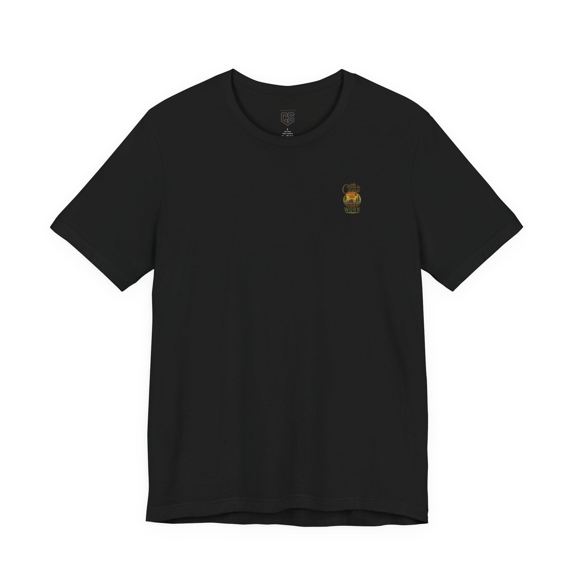 Born to Camp Tee – Retro Tent Sunset Outdoors Shirt