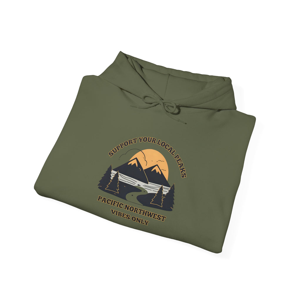 Support Your Local Peaks – PNW Vibes Hoodie