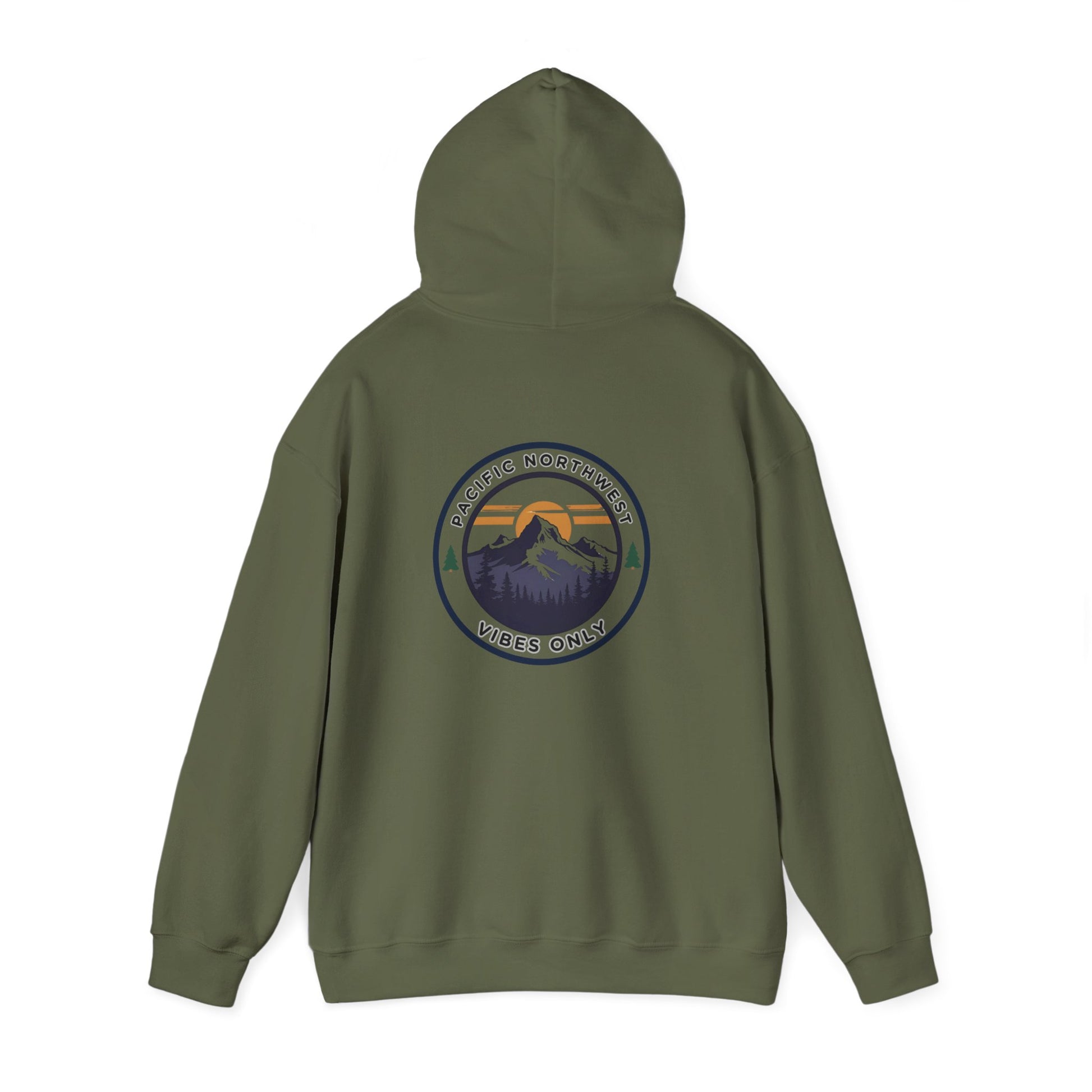 Pacific Northwest Vibes Hooded Sweatshirt | Cozy Unisex Hoodie for Adventure Lovers, Outdoor Lifestyle, Gifts for Nature Enthusiasts