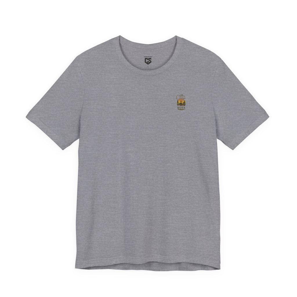 Born to Camp Tee – Retro Tent Sunset Outdoors Shirt
