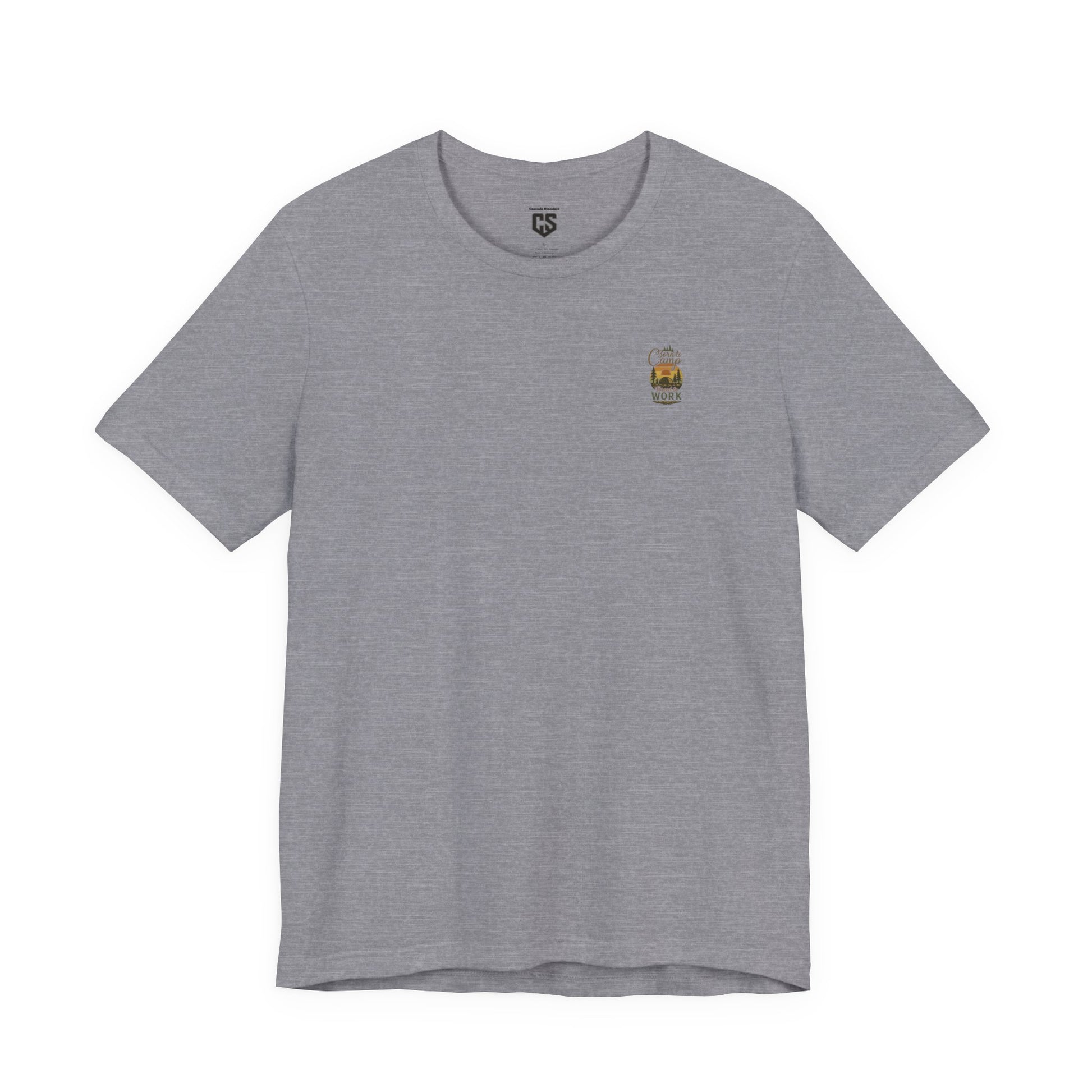 Born to Camp Tee – Retro Tent Sunset Outdoors Shirt