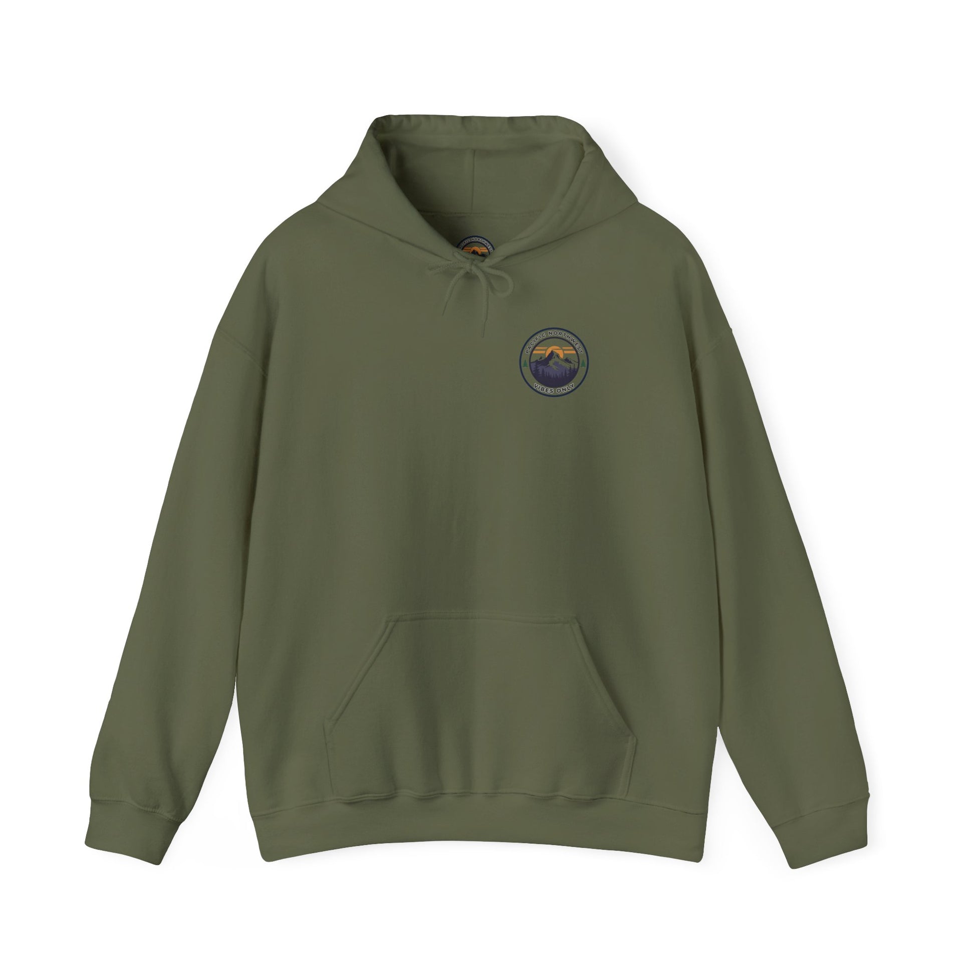 Pacific Northwest Vibes Hooded Sweatshirt | Cozy Unisex Hoodie for Adventure Lovers, Outdoor Lifestyle, Gifts for Nature Enthusiasts