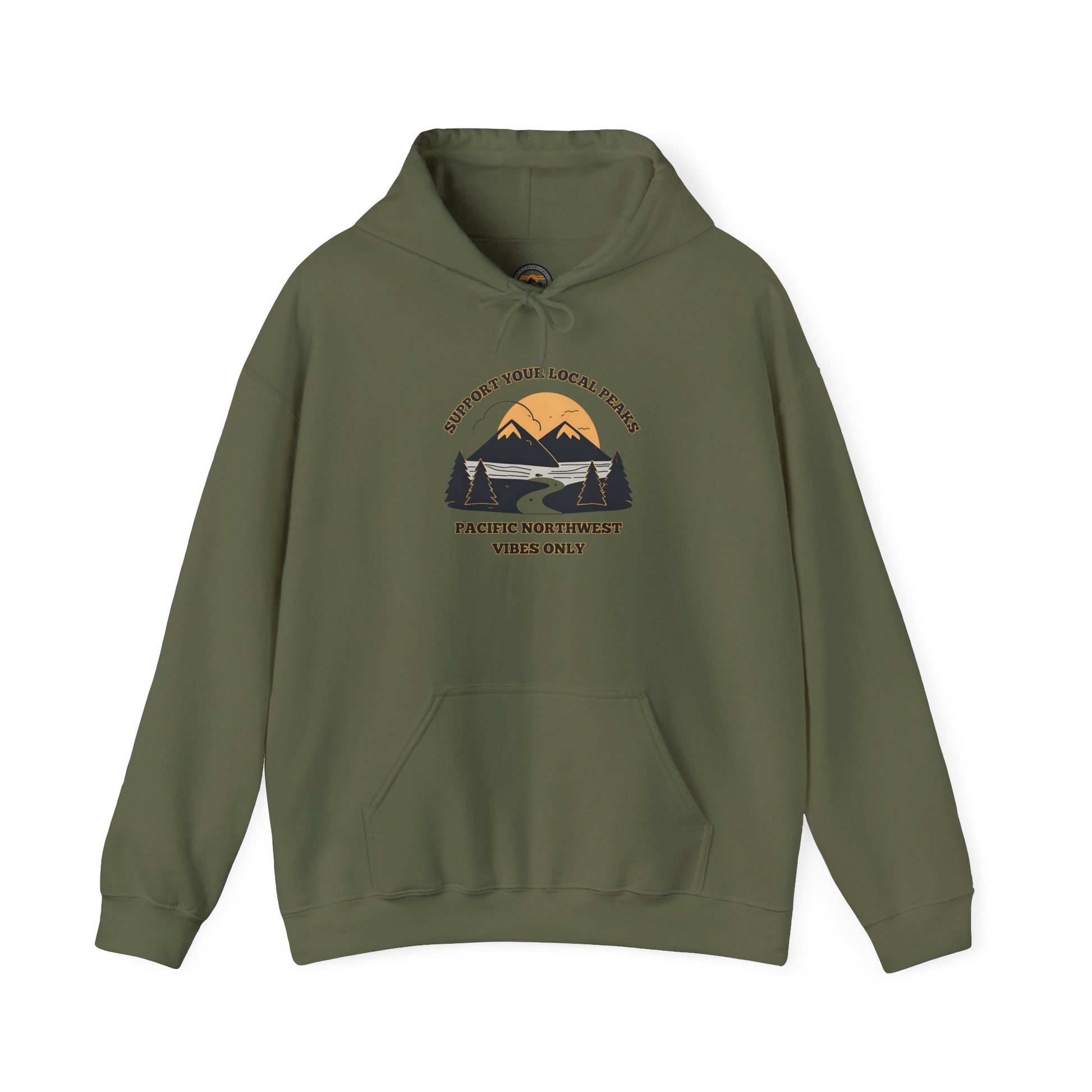Support Your Local Peaks – PNW Vibes Hoodie