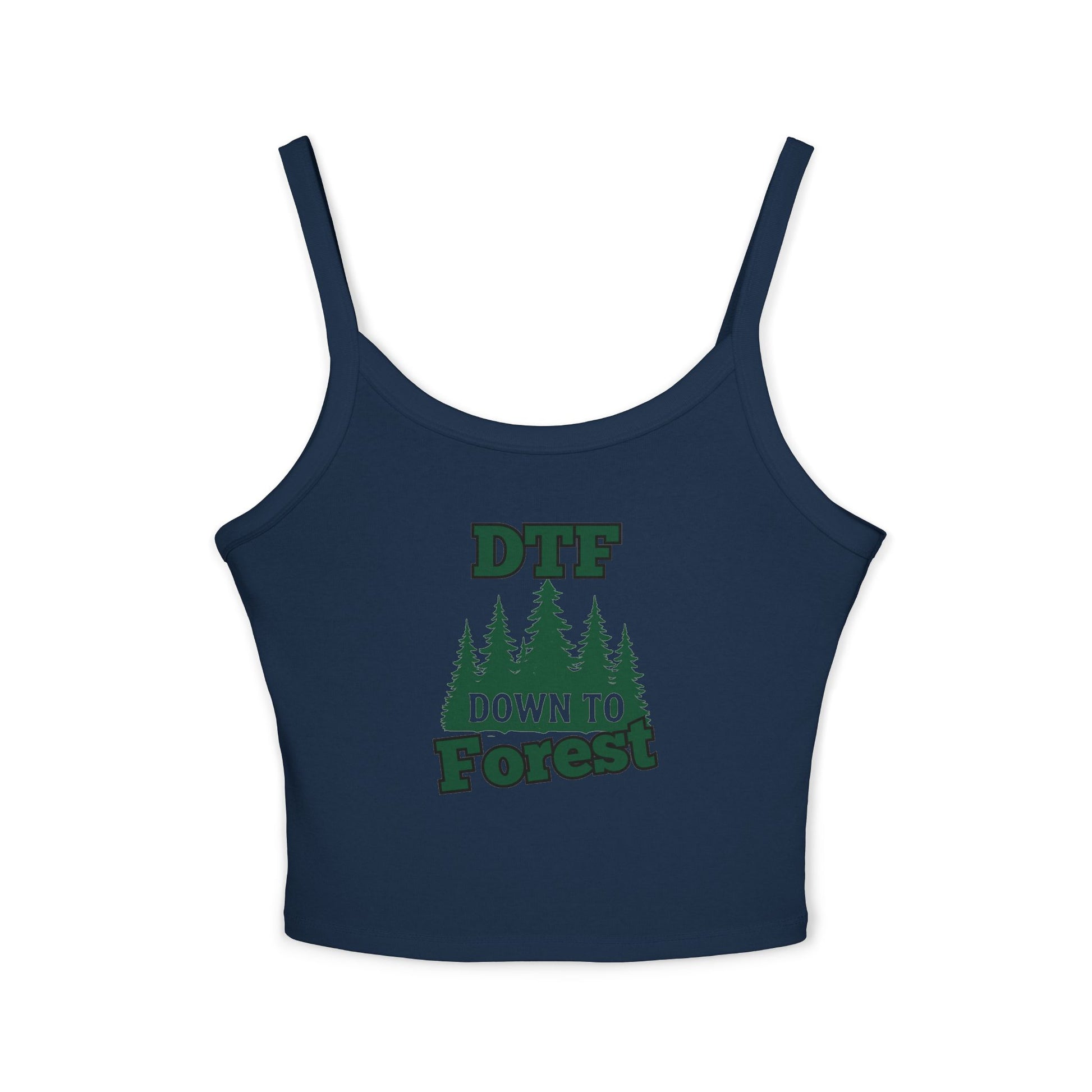 DTF Down to Forest Spaghetti Strap Tank