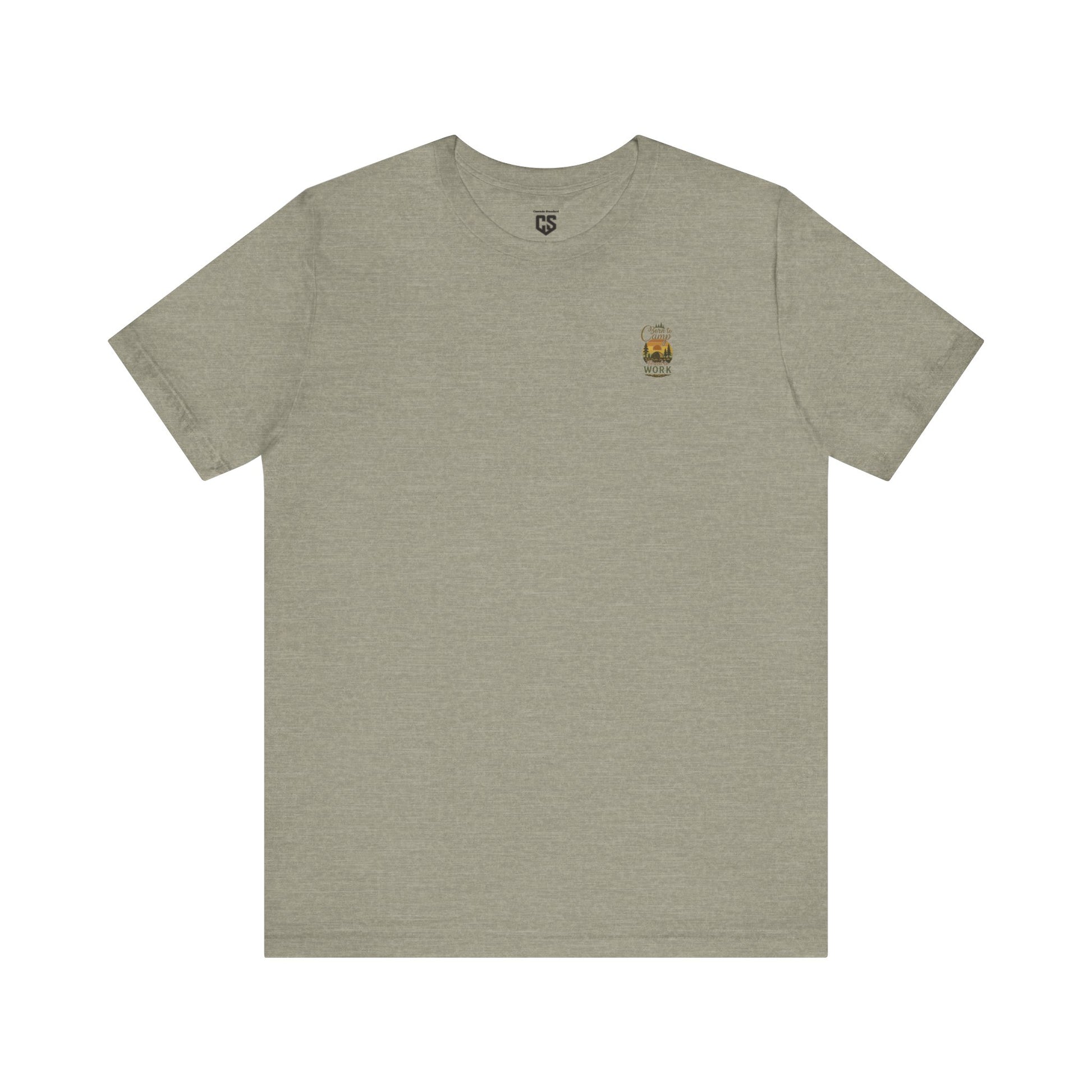 Born to Camp Tee – Retro Tent Sunset Outdoors Shirt